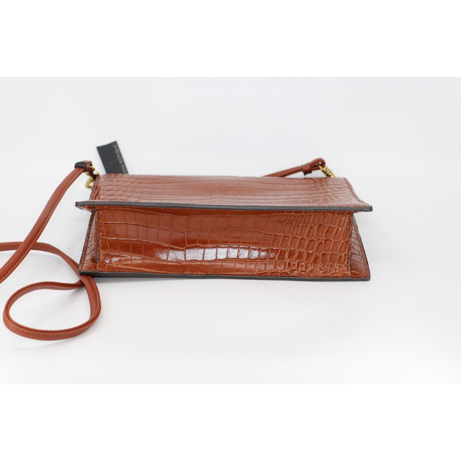 Banana Republic New BANANA REPUBLIC Croc-effect Leather Clutch Shoulder Bag Size ONE SIZE - 3 Thumbnail