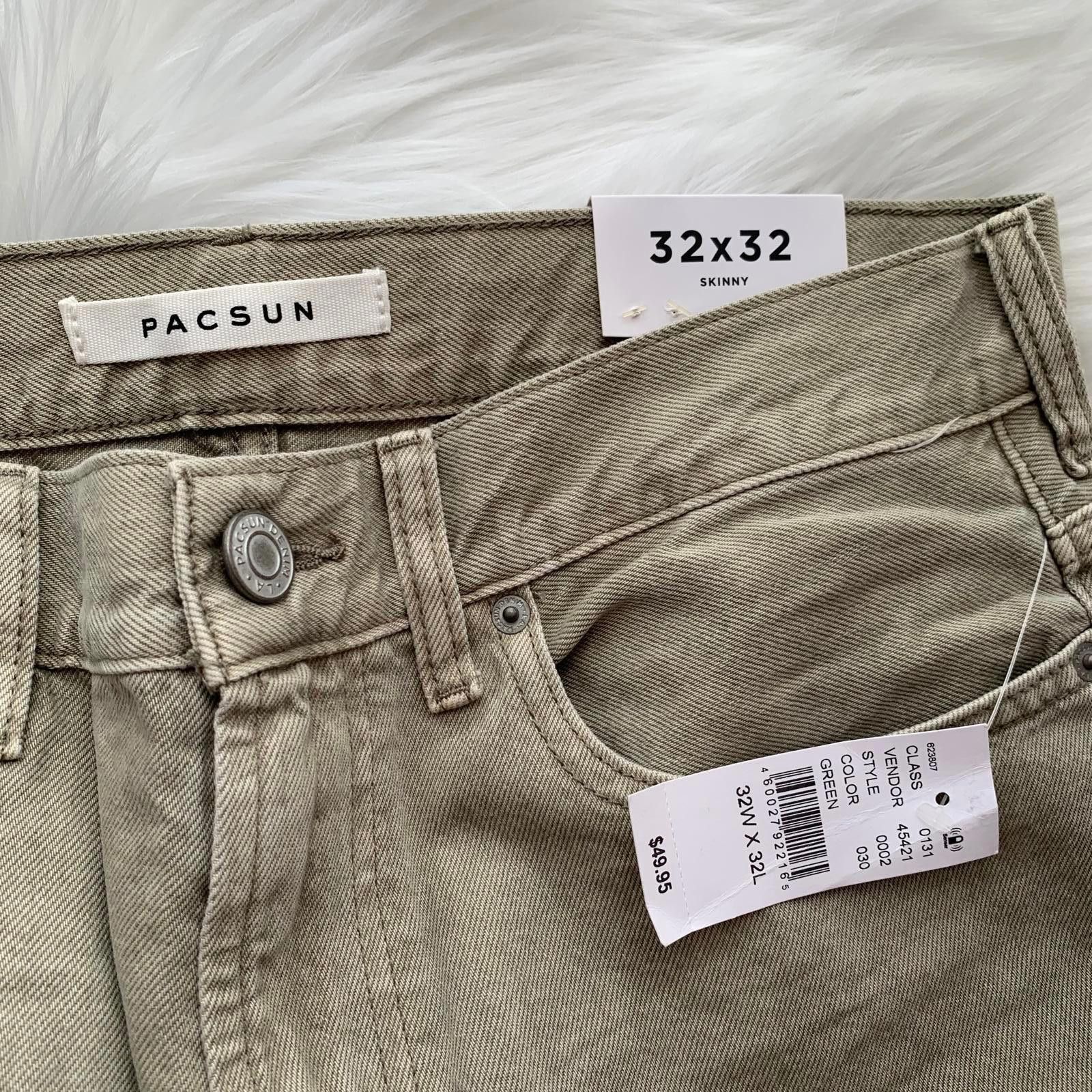 Pacsun NWT Pacsun - Pale green Skinny jeans, 32 x 32 Size US 32 / EU 48 - 7 Thumbnail