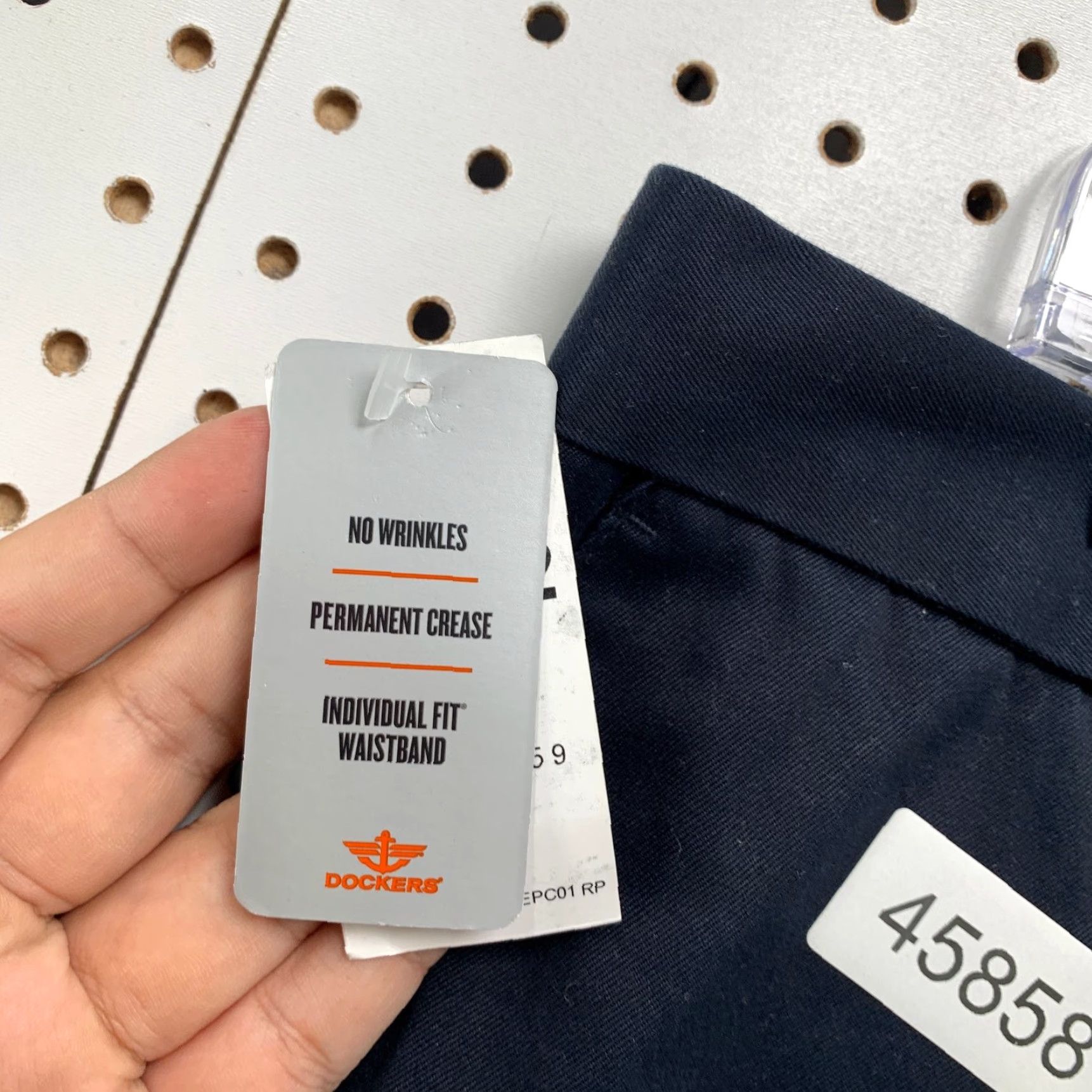 Dockers DOCKERS Pants Khaki Navy Blue Signature Straight Fit 38x32 Mens Casual Regular Size US 38 / EU 54 - 4 Thumbnail
