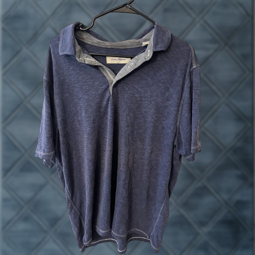 Tommy Bahama Tommy Bahama Polo Shirt Mens XL Heathered Blue Tencel Blend Solid Shirt Polo Mens XL Blue Heathered Solid 90s? Size US XL / EU 56 / 4 - 1 Thumbnail