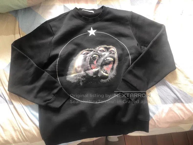 Givenchy Givenchy Classic Dog Head Sweatshirt Size US L / EU 52-54 / 3 - 1 Thumbnail