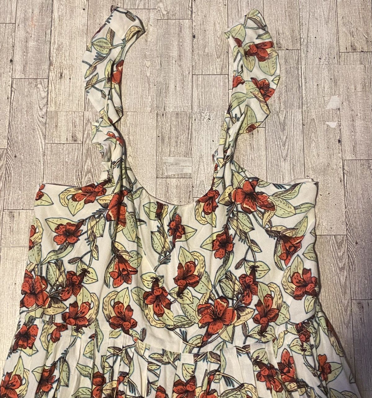 Free People Free People, Flowy, Floral, Ruffled Oversized Mini Sundress Size S / US 4 / IT 40 - 6 Thumbnail