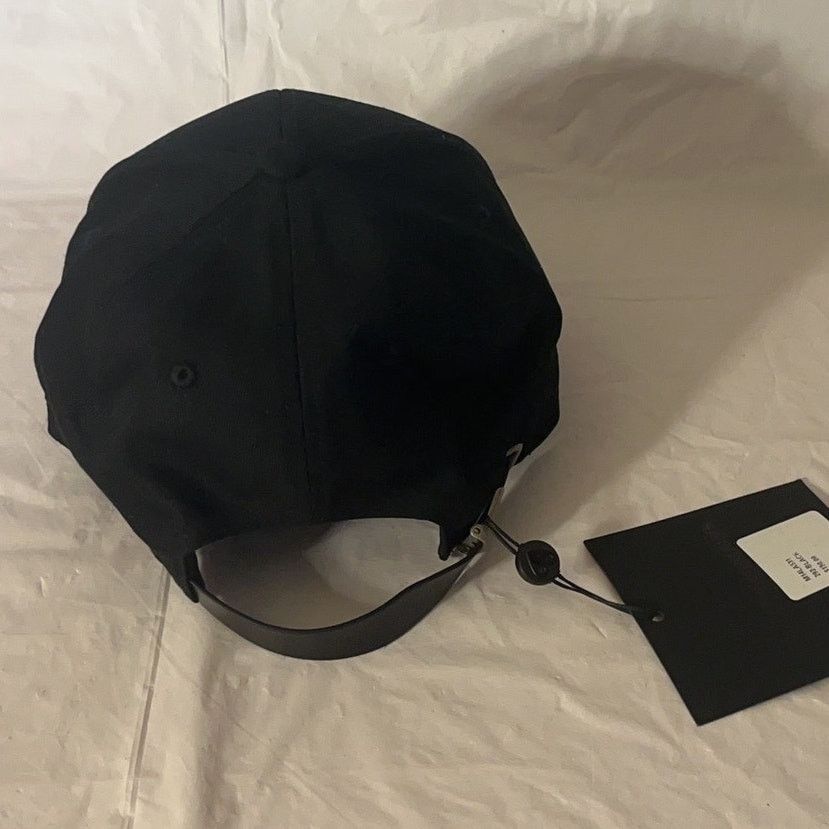 Moose Knuckles Moose Knuckles Hollow Logo Cap BLACK / 100% Cotton - OS NWT Size ONE SIZE - 5 Thumbnail