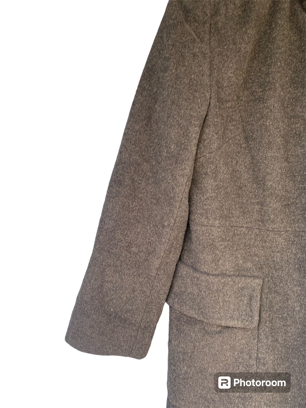 Yohji Yamamoto Vintage Yohji Yamamoto Ined Wool Long Hoodie Jacket Size S / US 4 / IT 40 - 3 Thumbnail