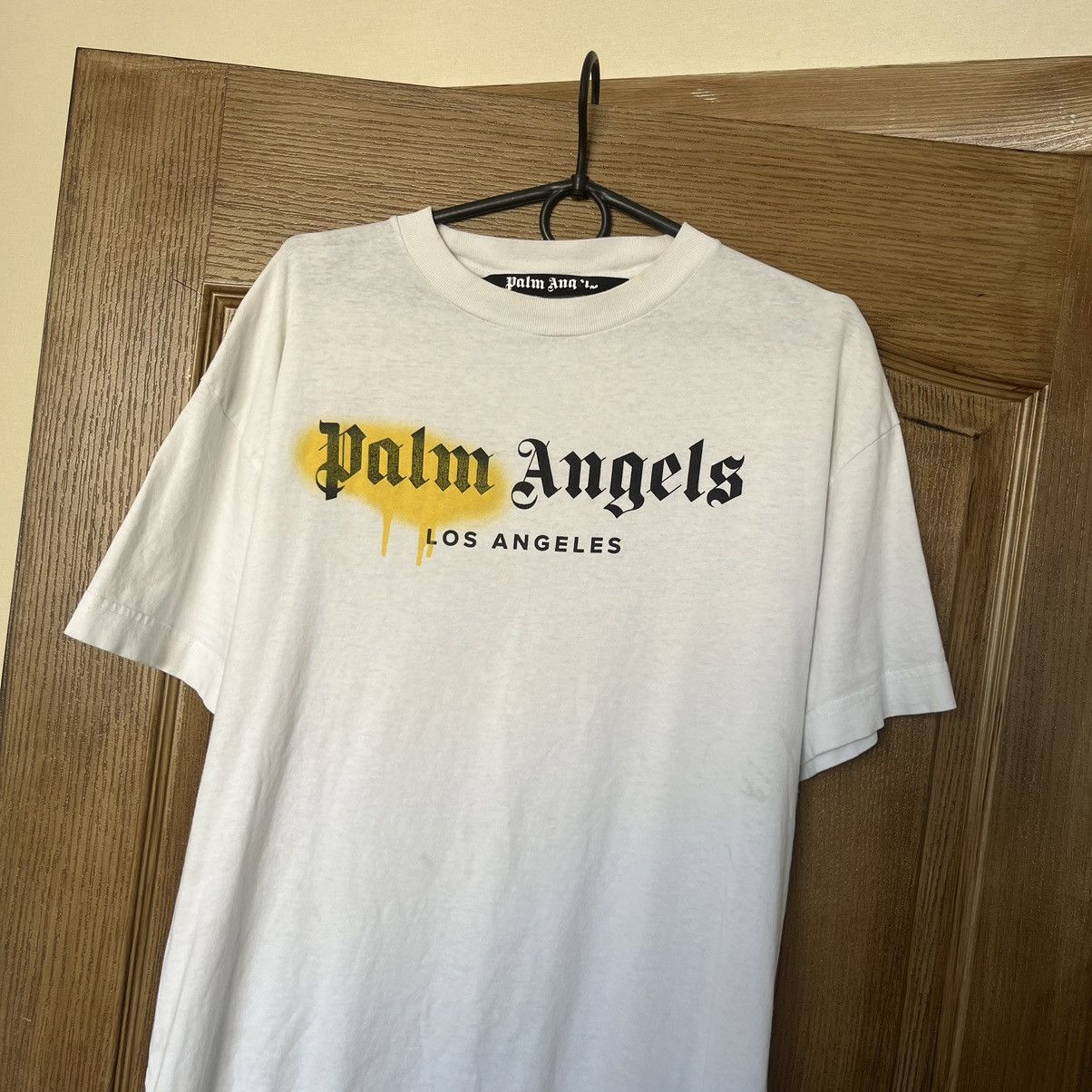Palm Angels Palm Angels Sprayed Logo T-Shirt Luxury Size US M / EU 48-50 / 2 - 3 Thumbnail