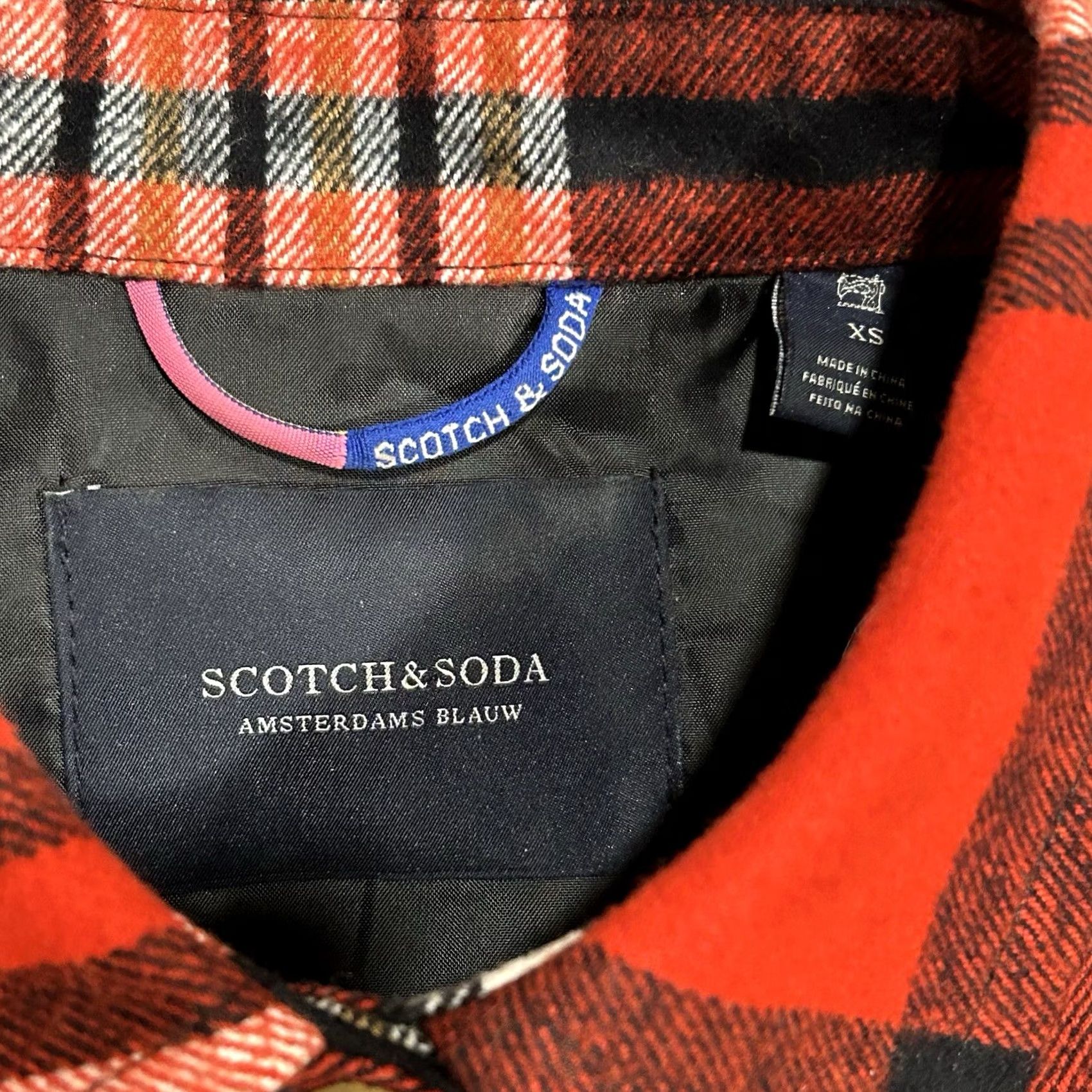 Scotch & Soda Scotch & Soda Shirt Jacket Red Plaid Tartan Long Sleeve Woman's XS Size XS / US 0-2 / IT 36-38 - 5 Thumbnail