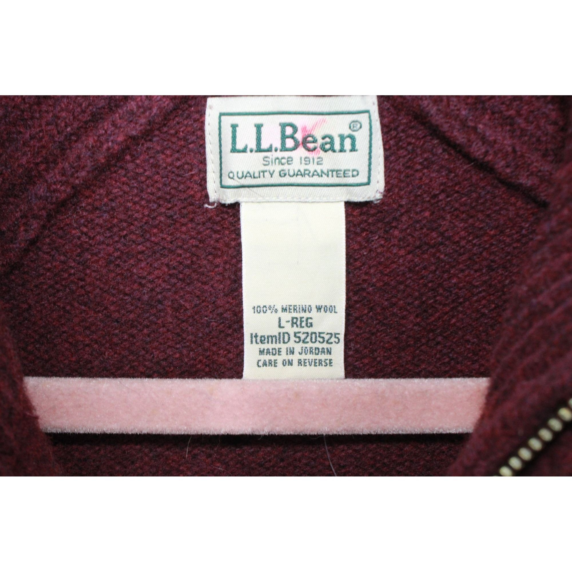 L.L. Bean LL Bean Men's Rangeley Wool Sweater Quarter Zip Size US L / EU 52-54 / 3 - 7 Thumbnail