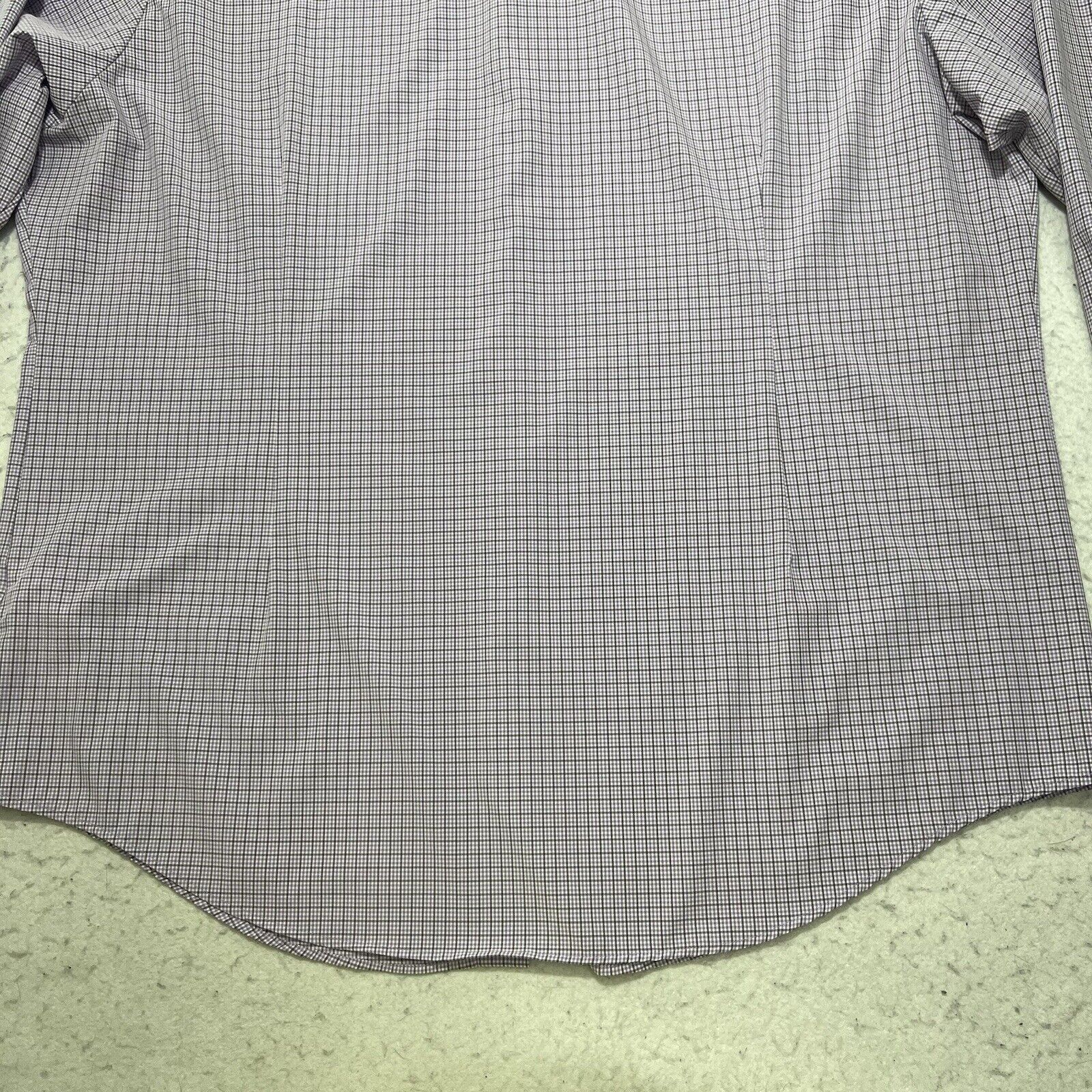 Kirkland Signature Kirkland Signature Button Up Shirt Purple Grid Striped Size US XXL / EU 58 / 5 - 12 Thumbnail
