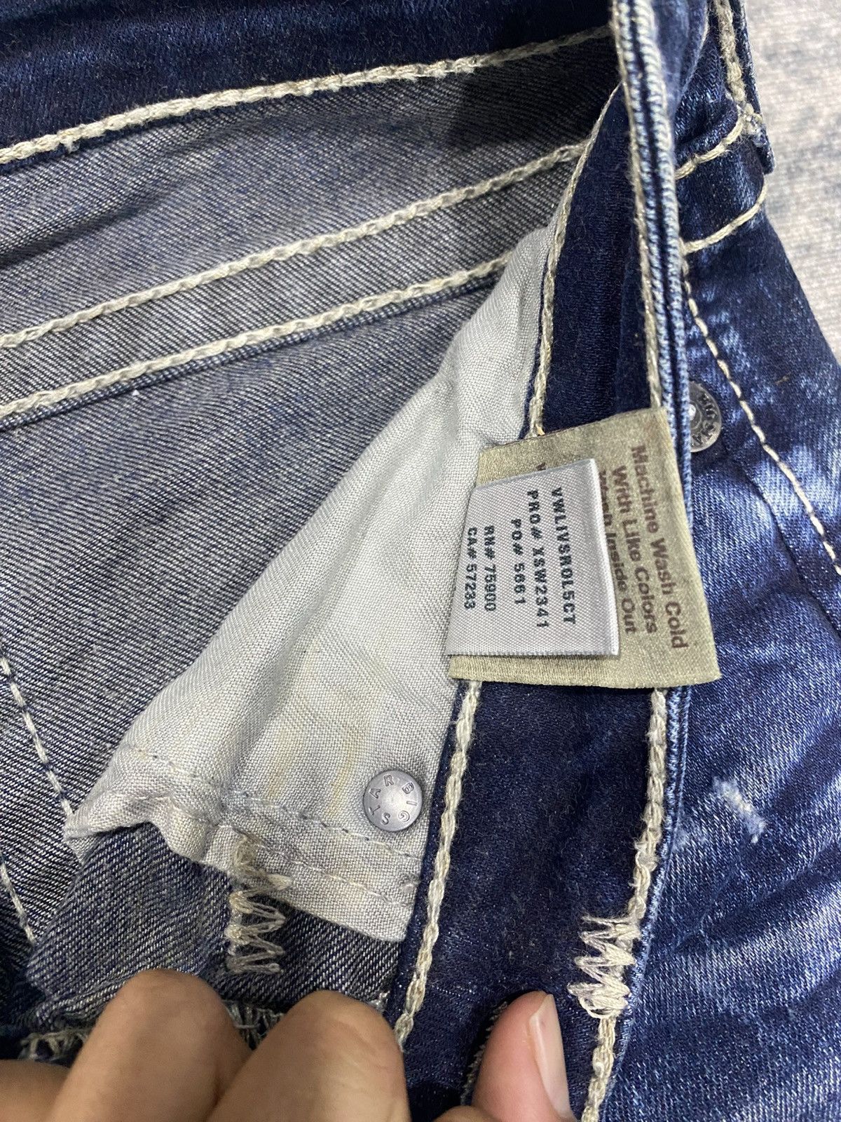 Japanese Brand Flared🔥 Big Star Bootcut Jeans Punk Size US 30 / EU 46 - 11 Thumbnail