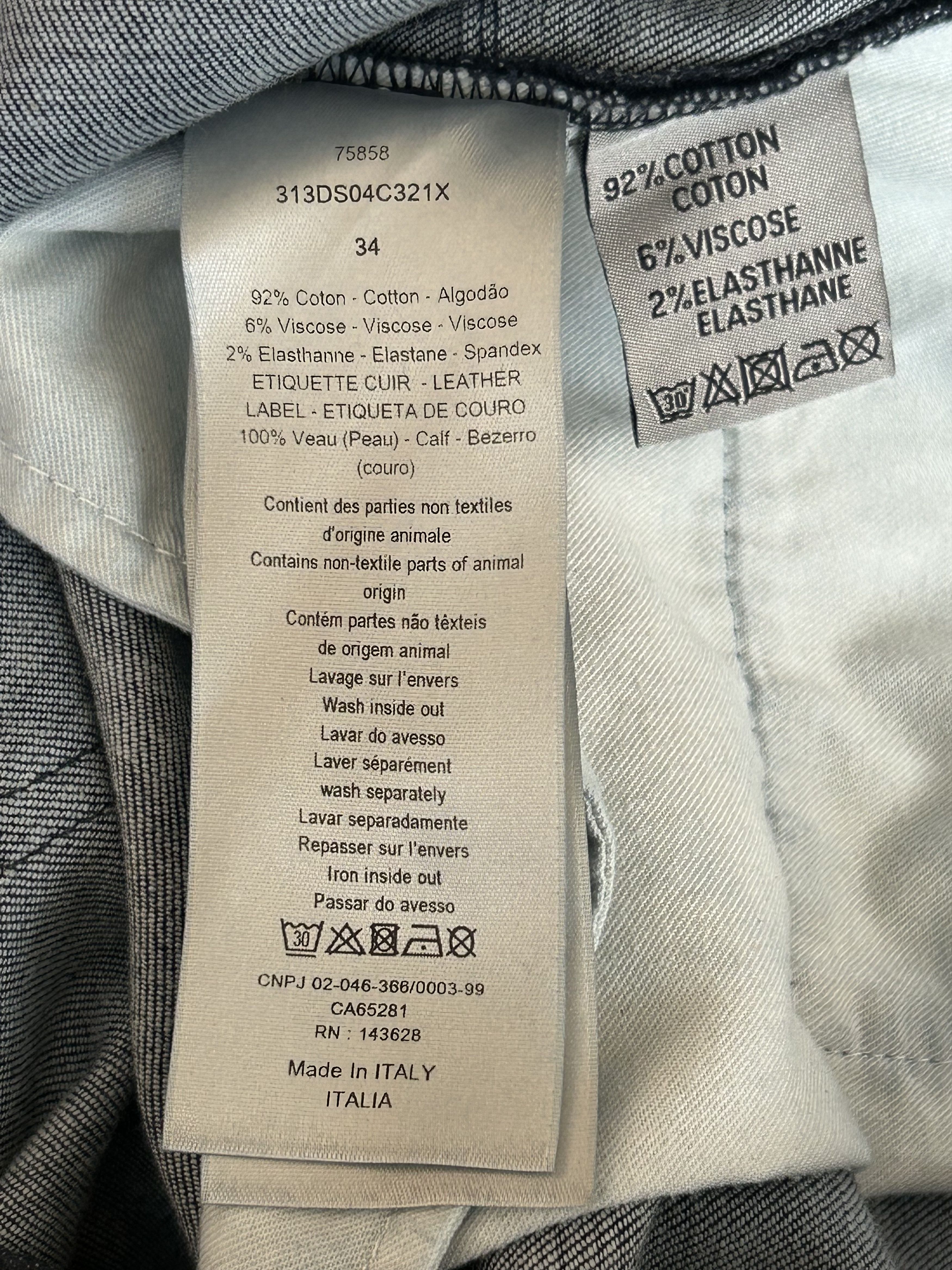 Dior Dior Dark Blue Oblique Slim Jeans Size US 34 / EU 50 - 4 Thumbnail