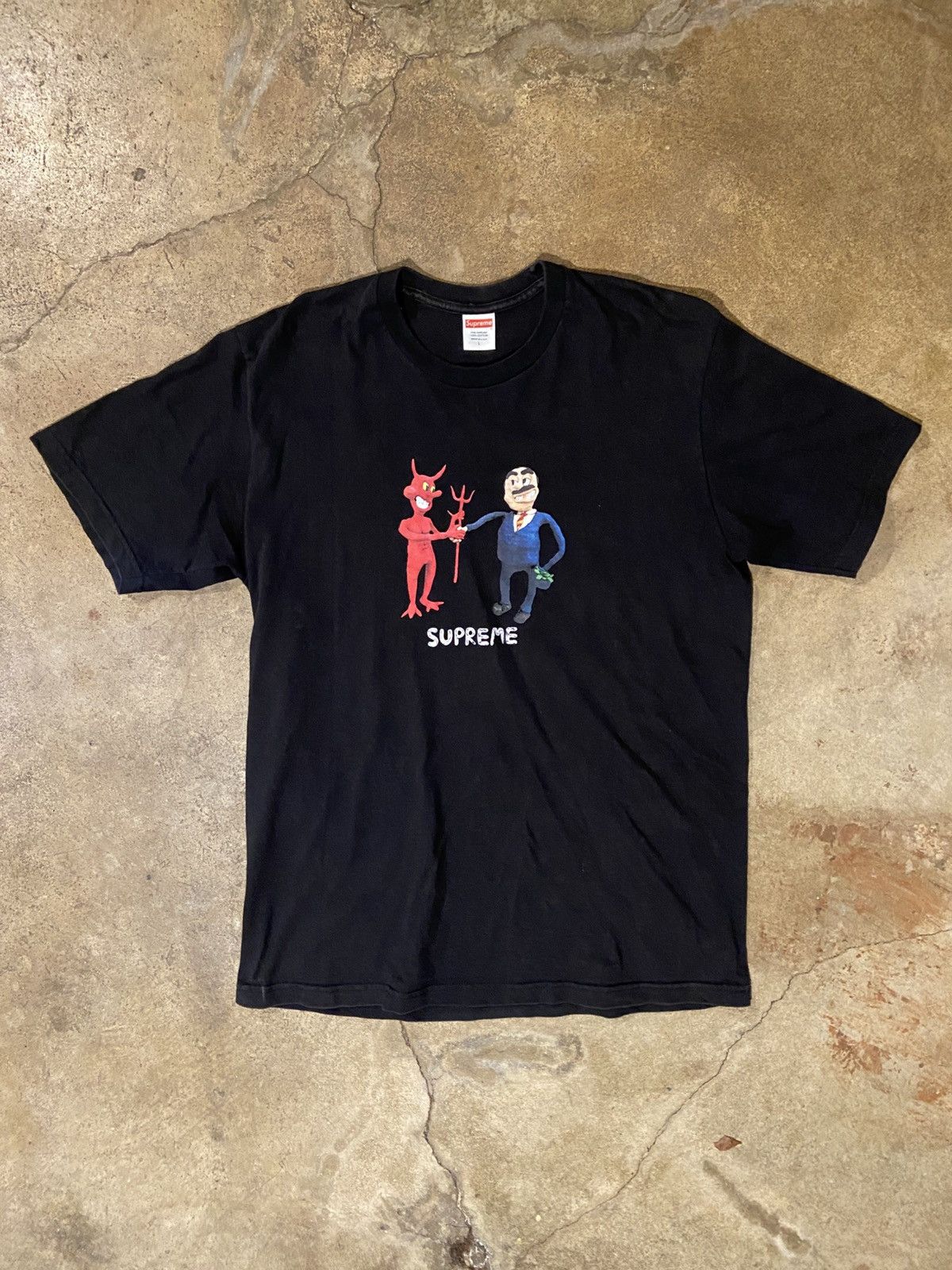 Supreme Supreme Deal With The Devil Claymation Tee (FW22) Size US L / EU 52-54 / 3 - 1 Thumbnail