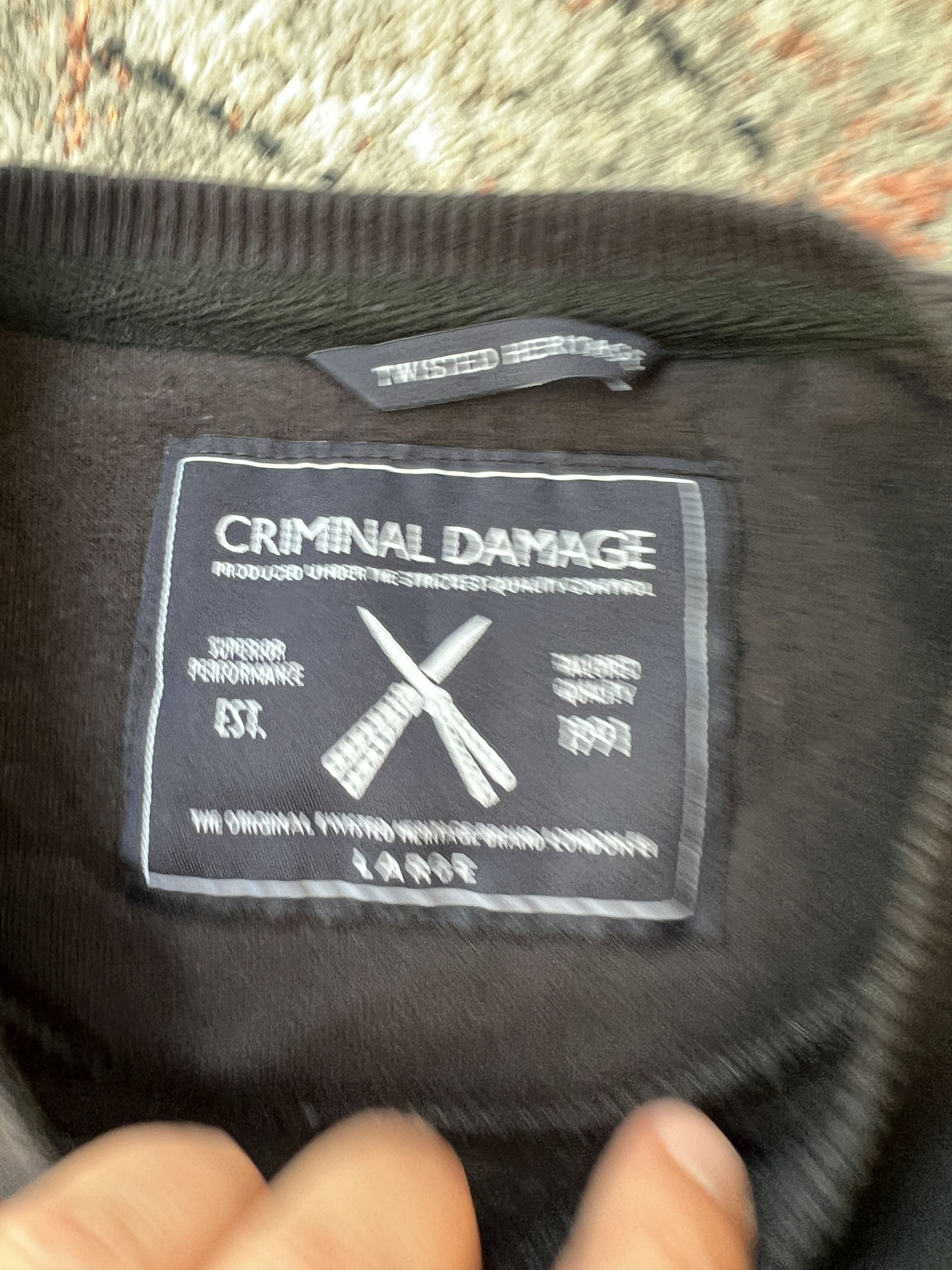 Criminal Damage Criminal Damage Swetahirt Size US L / EU 52-54 / 3 - 4 Thumbnail