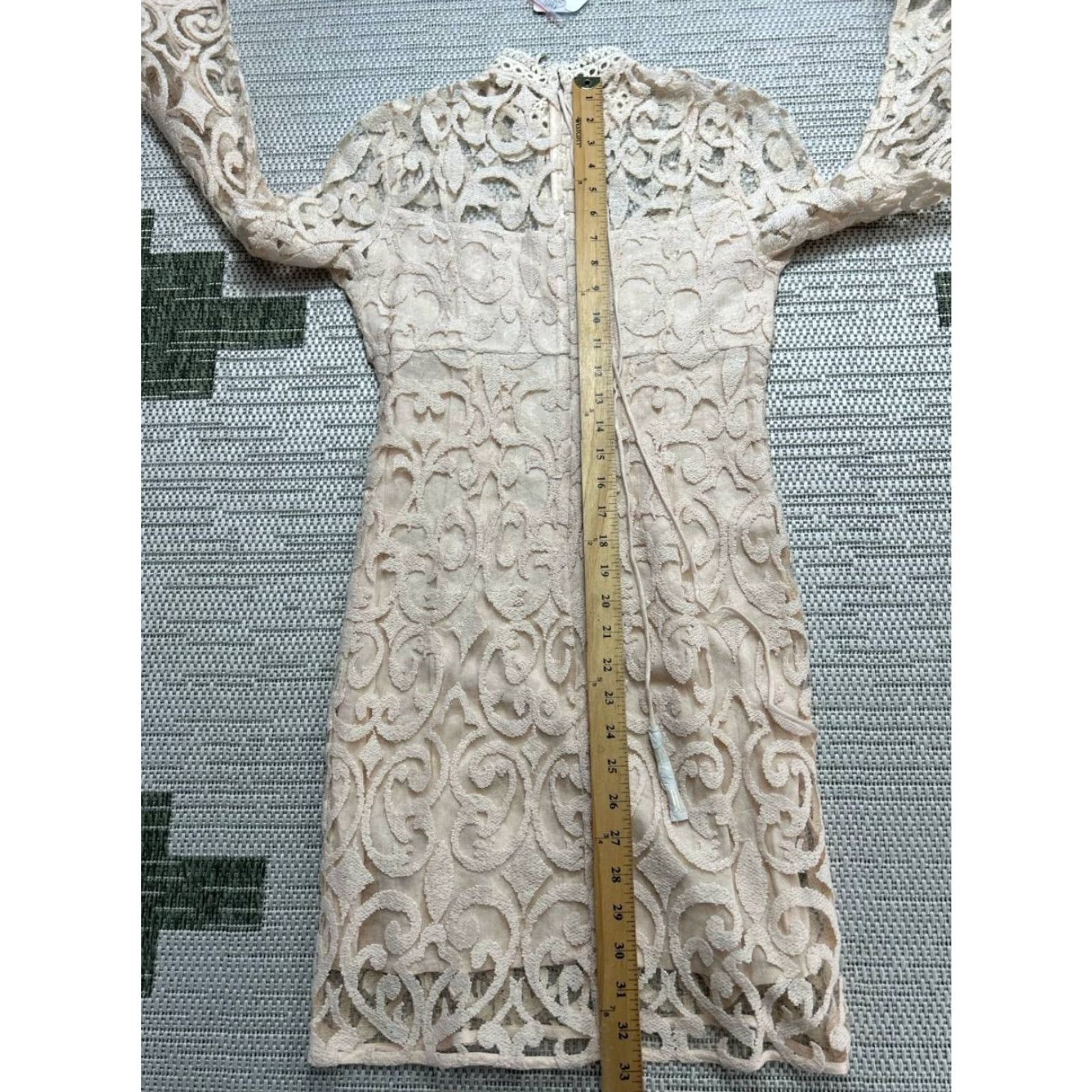Free People Free People Dress Womens 0 Pink Floral Lace Sequin Blouson Size XS / US 0-2 / IT 36-38 - 7 Thumbnail
