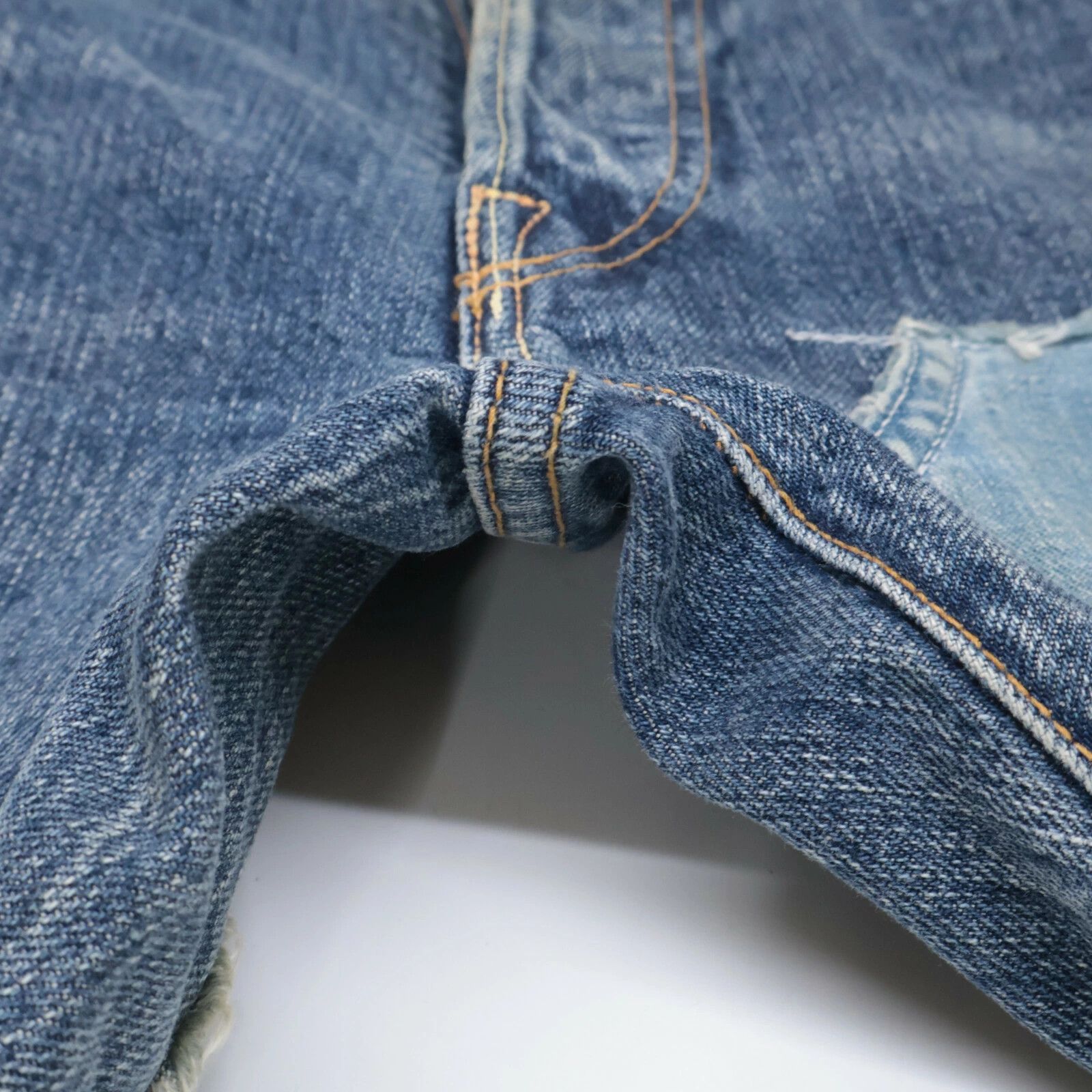 Yohji Yamamoto yohji yamamoto x SPOTTED HORSE CRAFT button fly denim pants Size US 31 - 6 Thumbnail