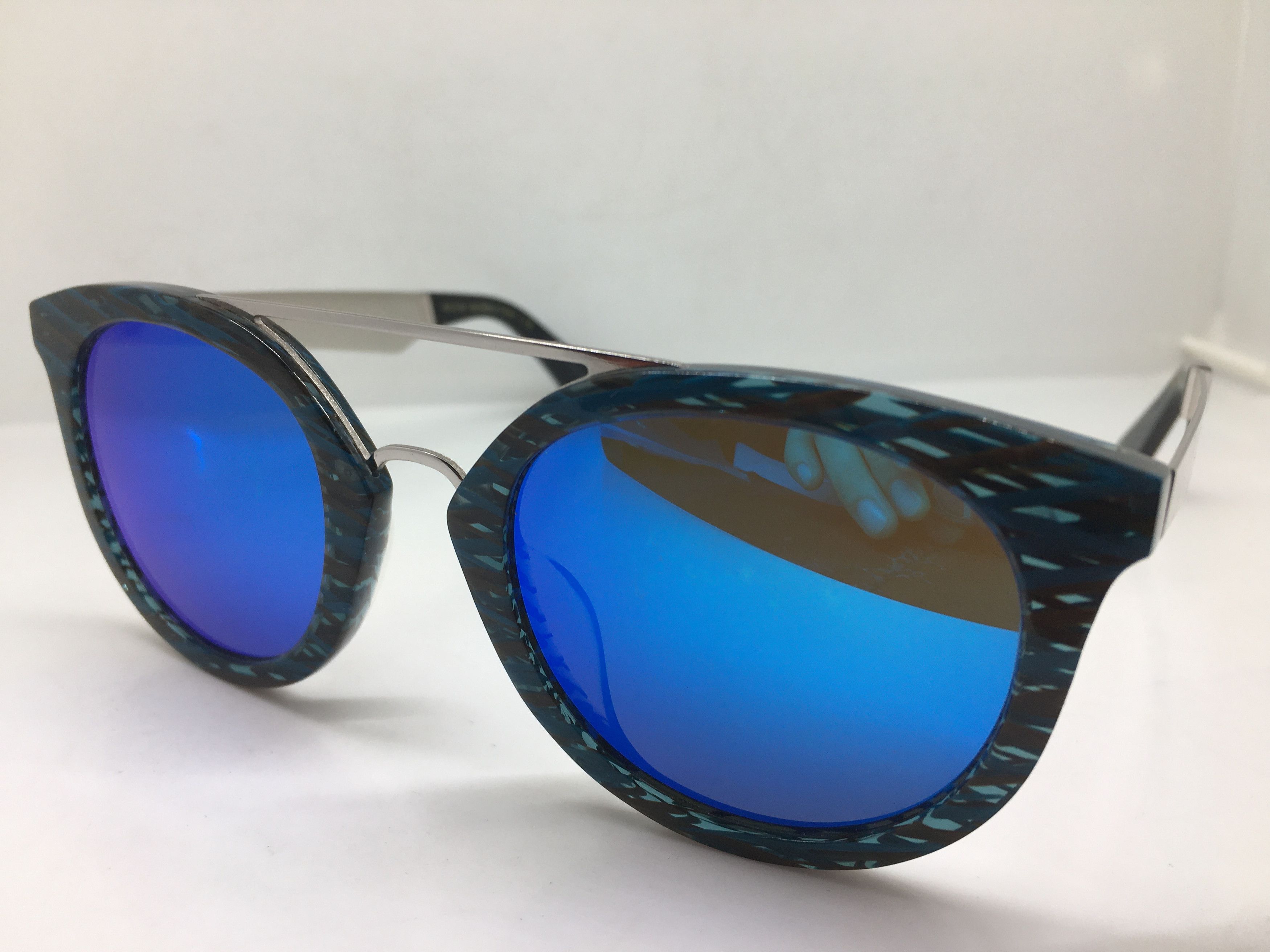 Other EOS HANDMADE Acetate Sunglasses Frame Silver Size ONE SIZE - 3 Thumbnail