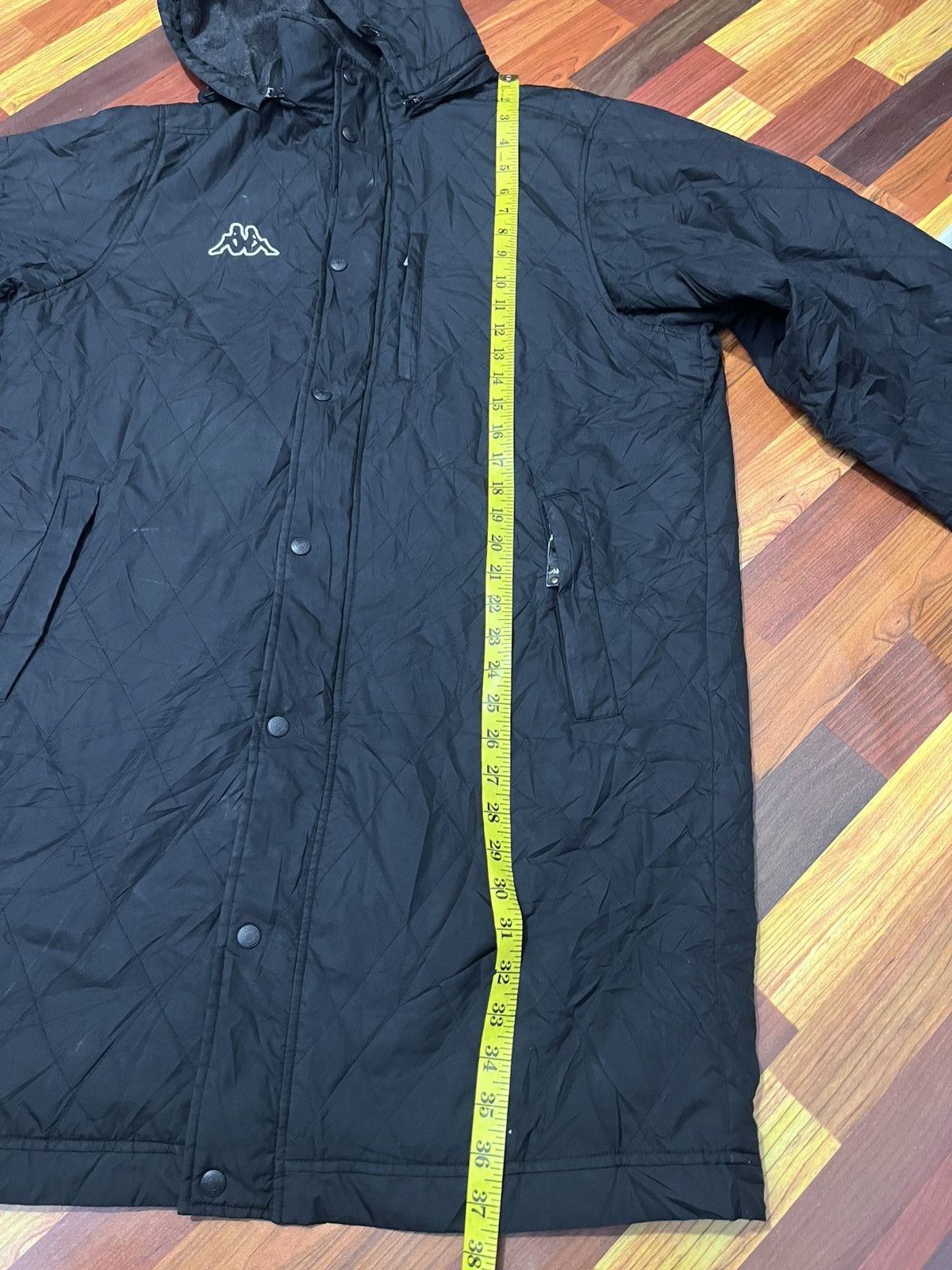 Kappa Vintage Kappa Black Bench Coat Long Parka Hooded Size US XL / EU 56 / 4 - 15 Thumbnail