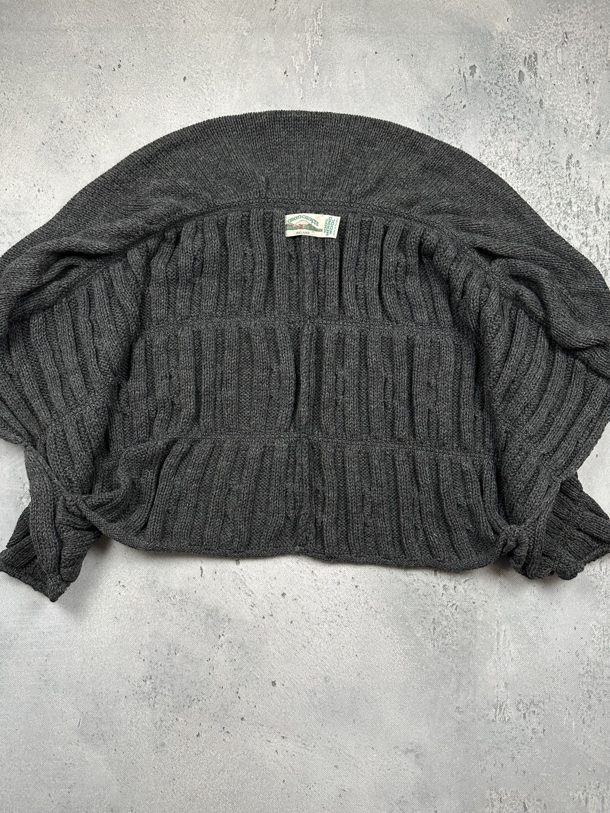 Aran Crafts Aran Crafts Ireland Chunky Knit Cardigan Bolero Merino Wool Size ONE SIZE - 6 Thumbnail