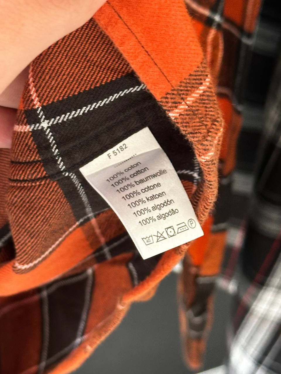 Lacoste × Vintage Lacoste Vintage Heavy Flannel Orange Shirt Size US L / EU 52-54 / 3 - 6 Thumbnail