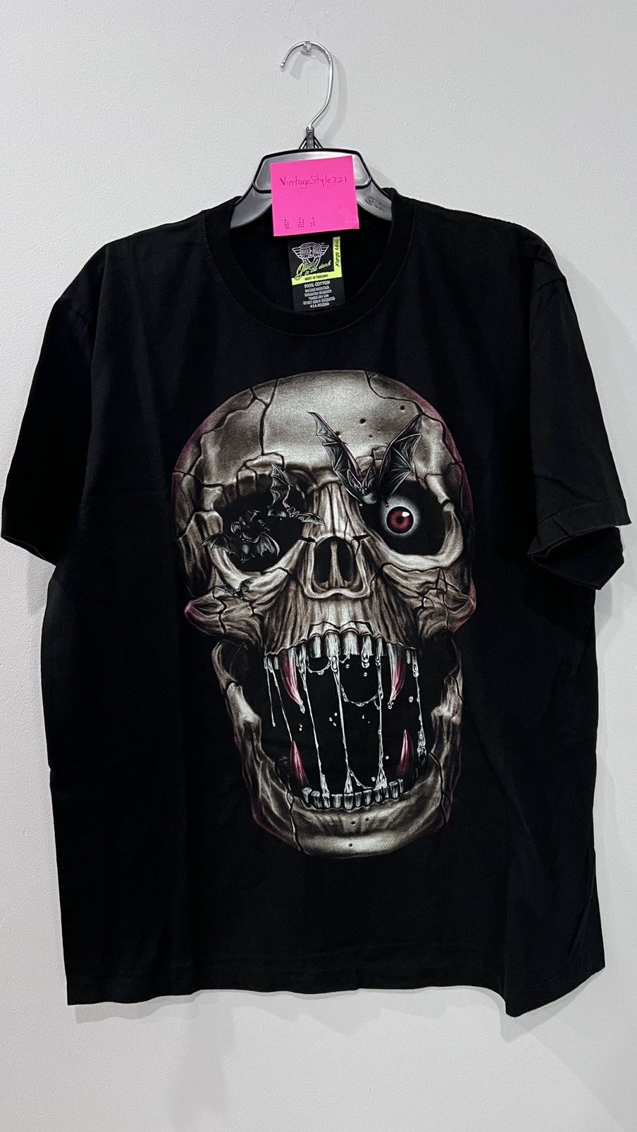 Other Rock Eagle Glow in the Dark - Skull Single Stitch Size XL Size US XL / EU 56 / 4 - 1 Thumbnail