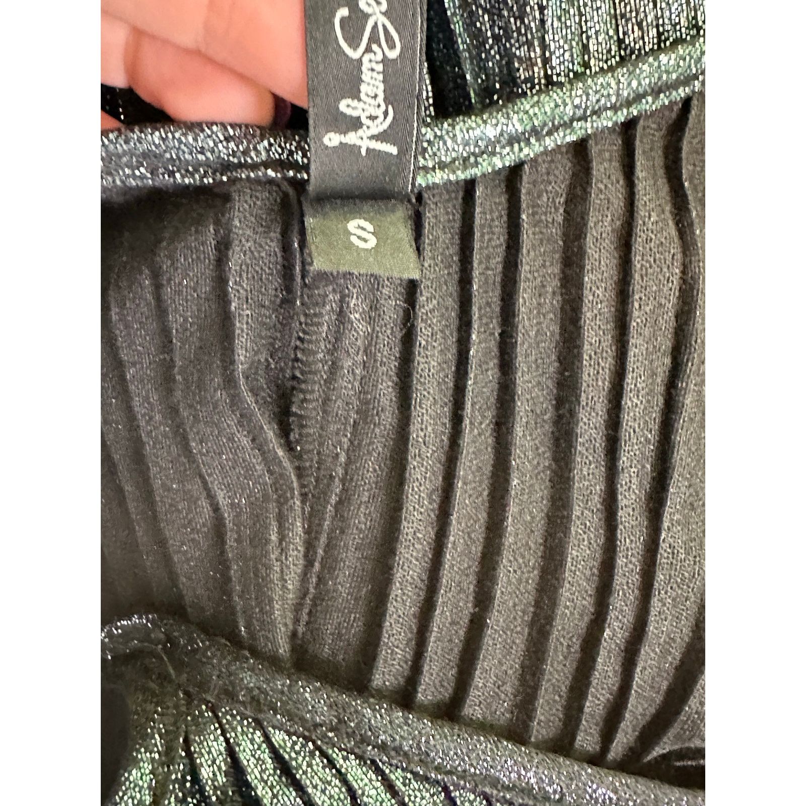Adam Selman Adam Selman metallic pleated slip mini dress size Small Size S / US 4 / IT 40 - 4 Thumbnail