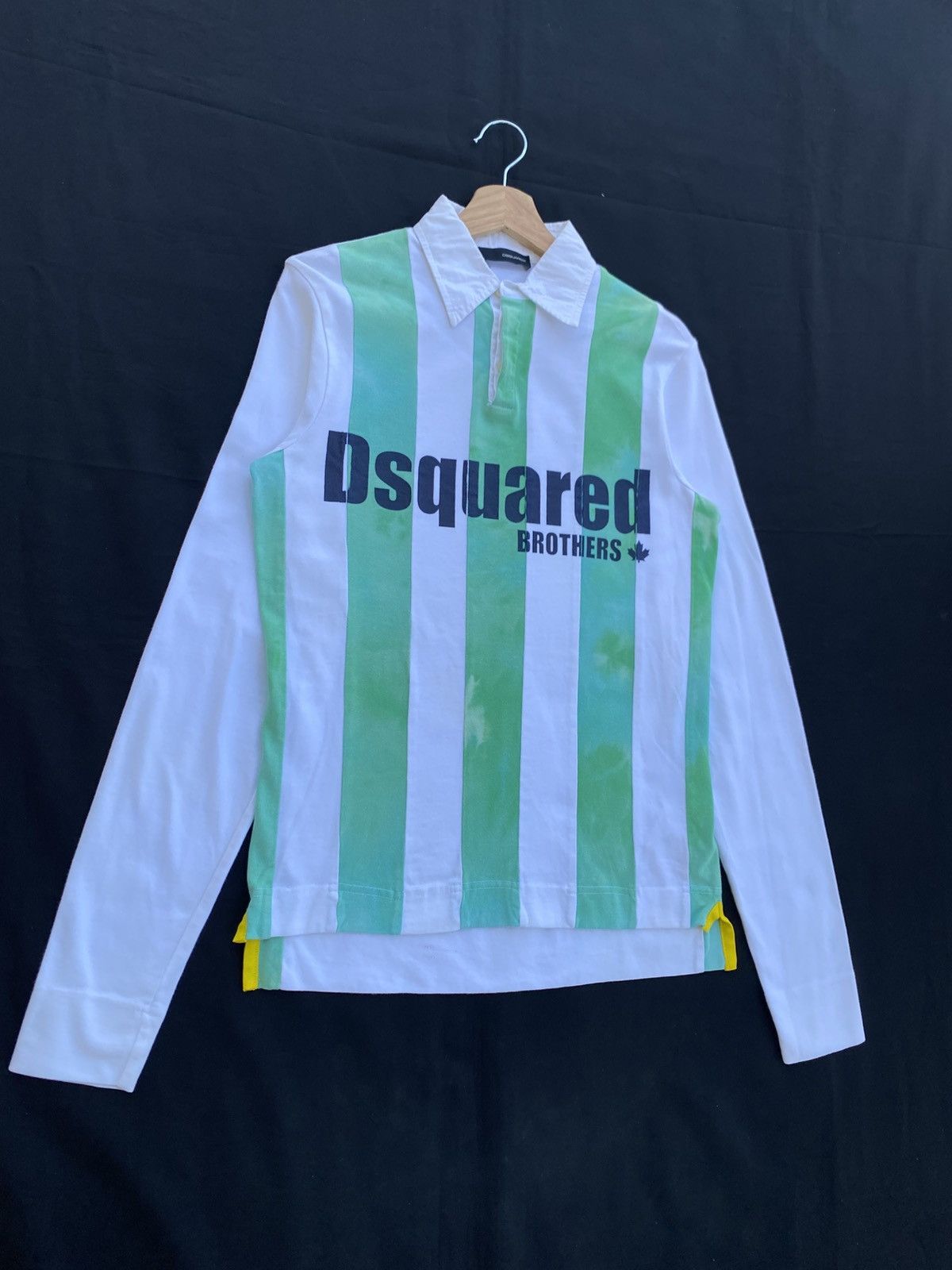 Dsquared2 Rare Dsquared Stripes Longsleeve Polo Shirt Size US S / EU 44-46 / 1 - 5 Thumbnail