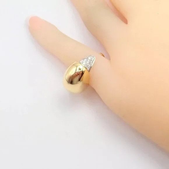 Tiffany & Co. Tiffany & Co. Elsa Peretti 18k Yellow Gold Diamond Bird Ring Size ONE SIZE - 11 Thumbnail