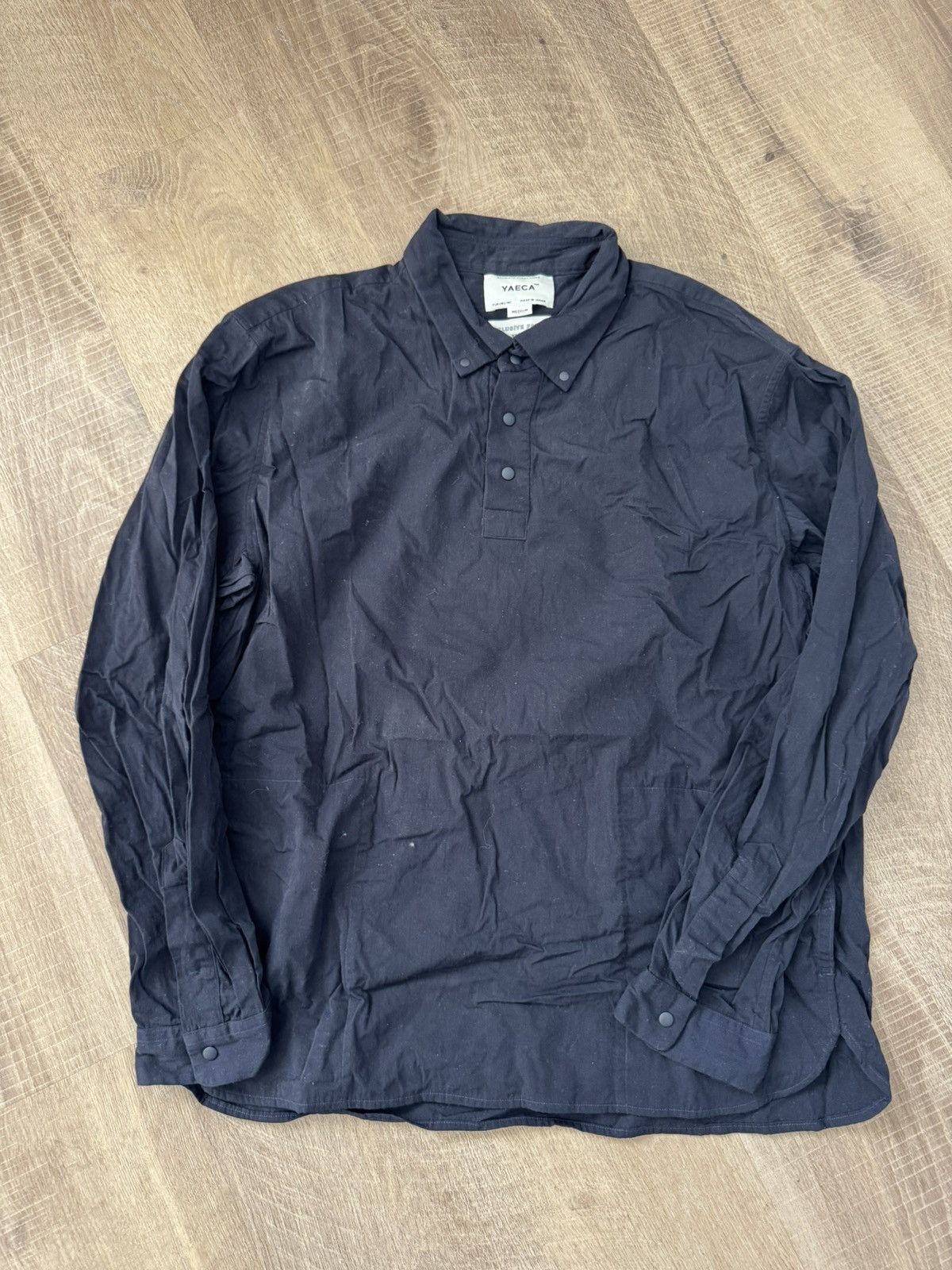 YAECA Hobinichi Long Sleeve Collar Shirt Size US M / EU 48-50 / 2 - 3 Thumbnail