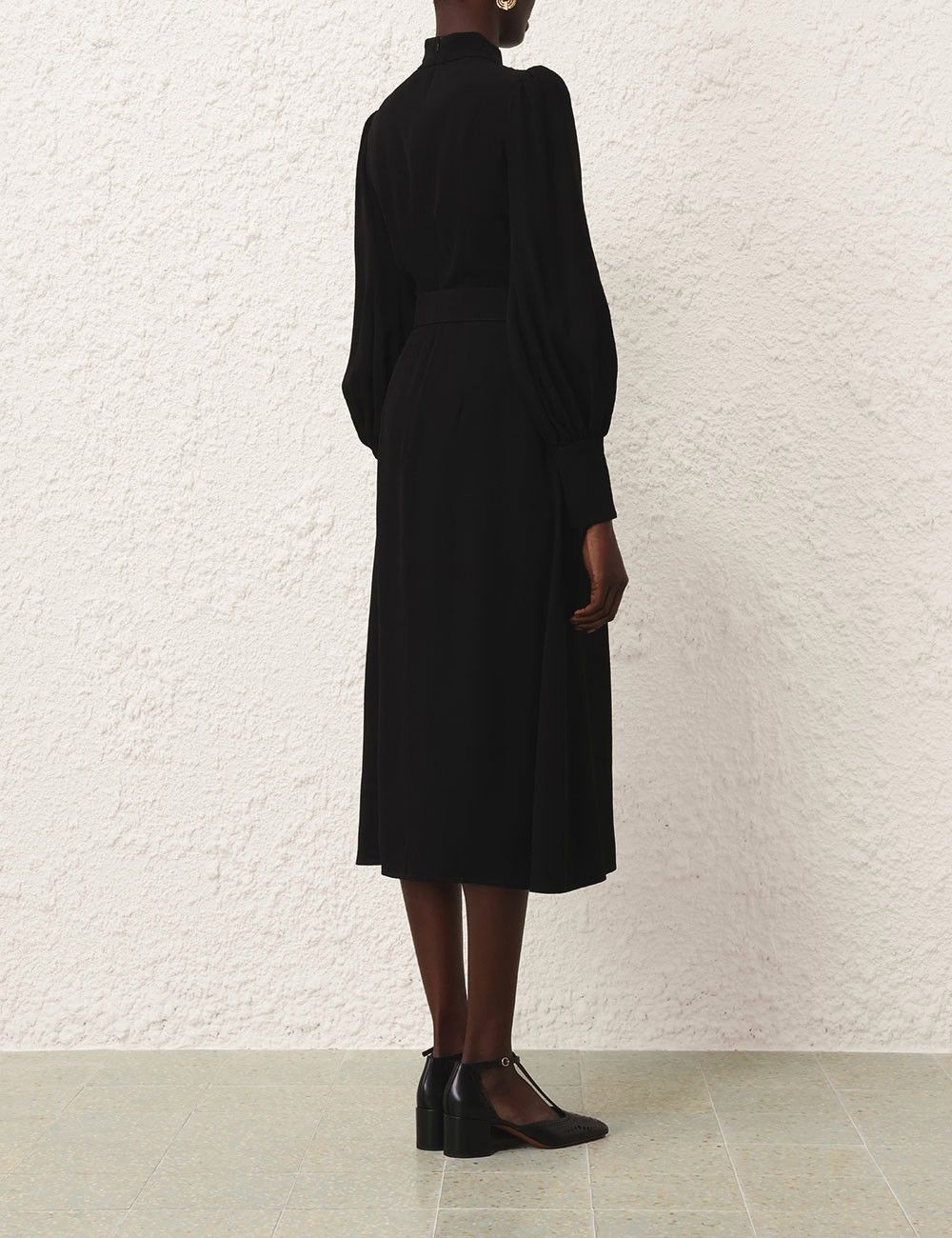 Zimmermann oc11z0825 Utility Midi Dress in Black Size M / US 6-8 / IT 42-44 - 4 Thumbnail