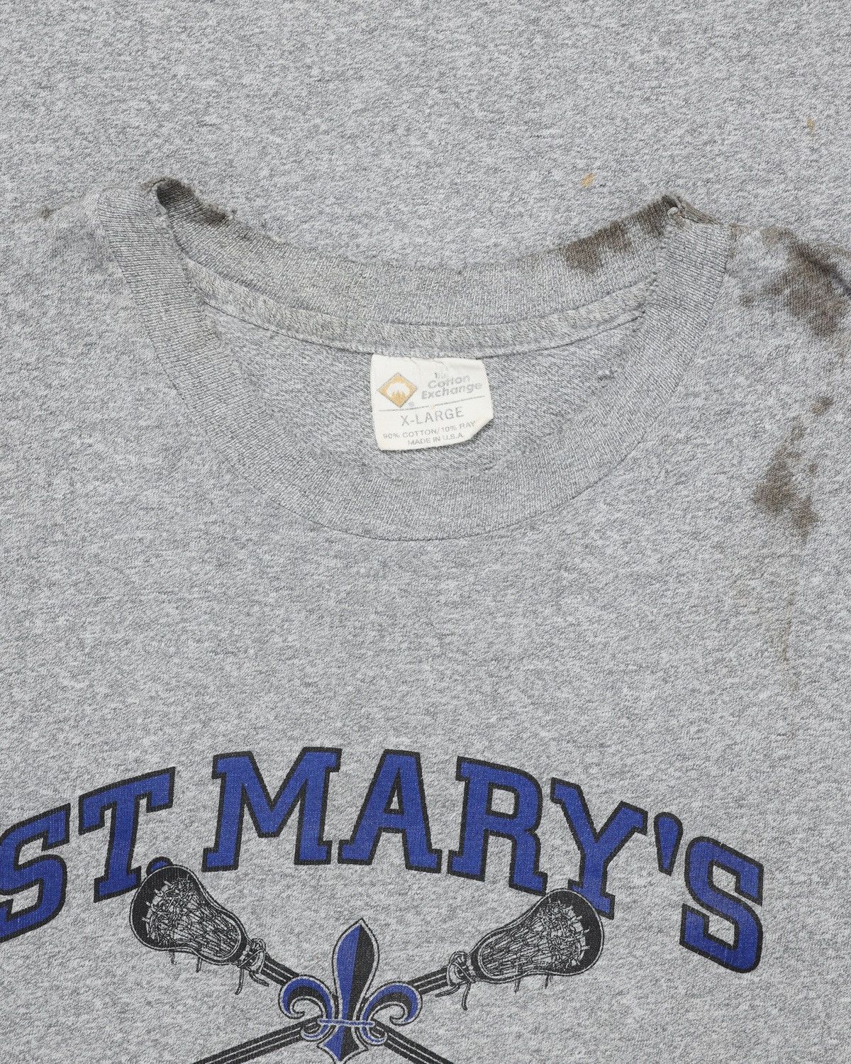 Vintage Trashed St. Mary’s Lacrosse Distressed Faded erd Size US XL / EU 56 / 4 - 3 Thumbnail