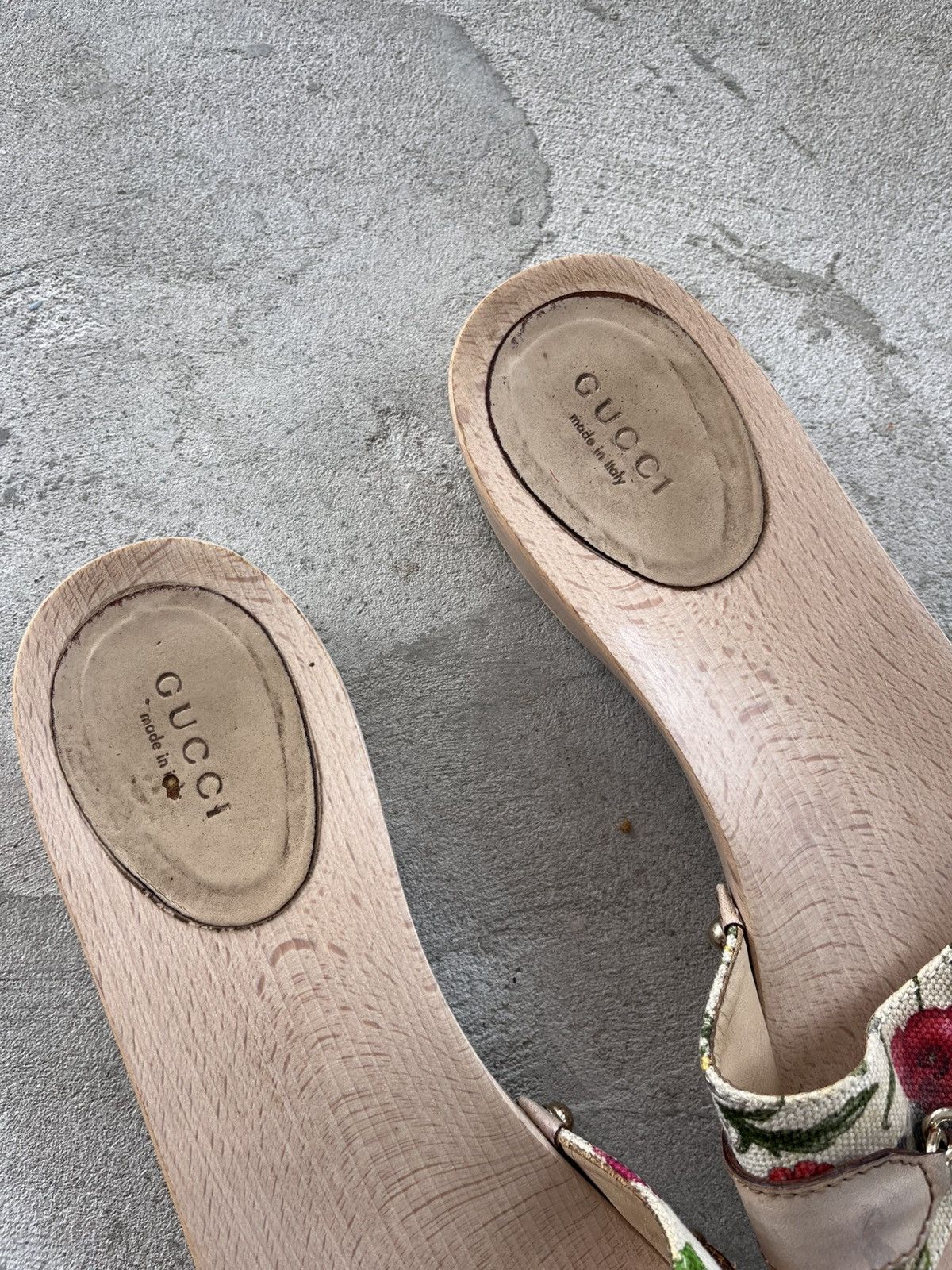 Gucci Rare Gucci Wooden Platform Sandals Luxury Avant-Garde Y2K Size US 9.5 / IT 39.5 - 5 Thumbnail