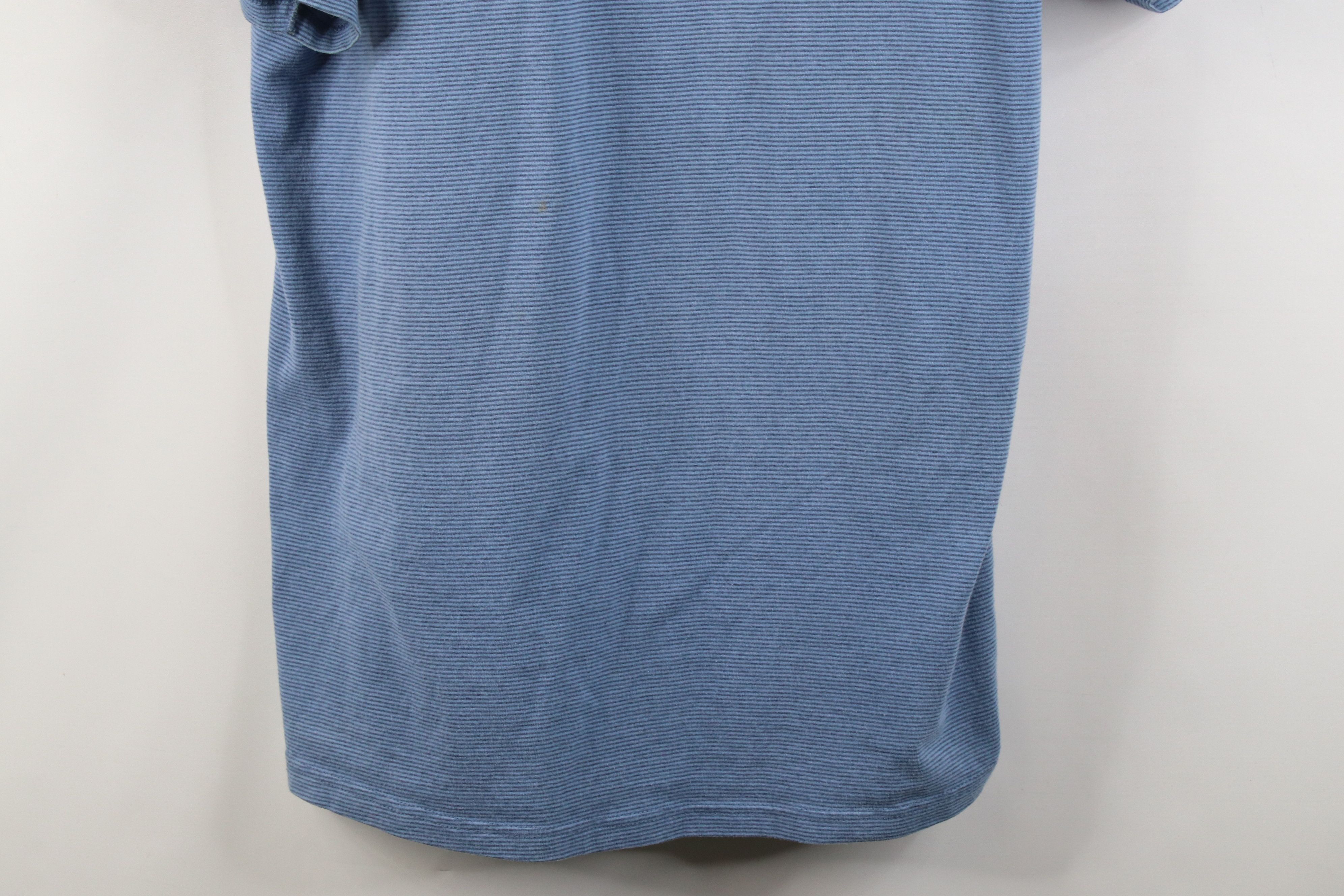 Vintage Vintage 90s Streetwear Baggy Fit Striped T-Shirt Blue Size US XL / EU 56 / 4 - 3 Thumbnail