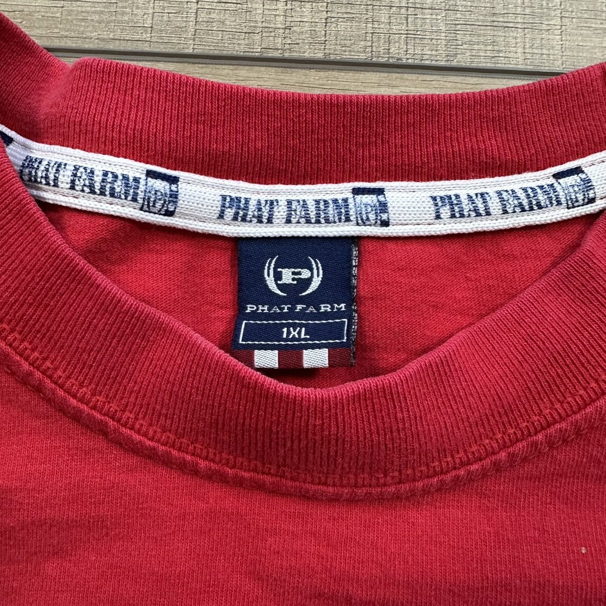Phat Farm Vintage 2000s Y2K Phat Farm Red Long Sleeve Graphic Tee Size US XL / EU 56 / 4 - 6 Thumbnail