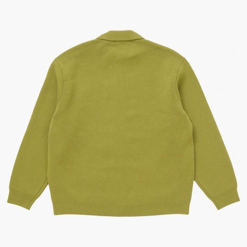 Supreme Supreme Woven Leather Zip Up Cardigan Green Size Large FW24 Size US L / EU 52-54 / 3 - 2 Thumbnail
