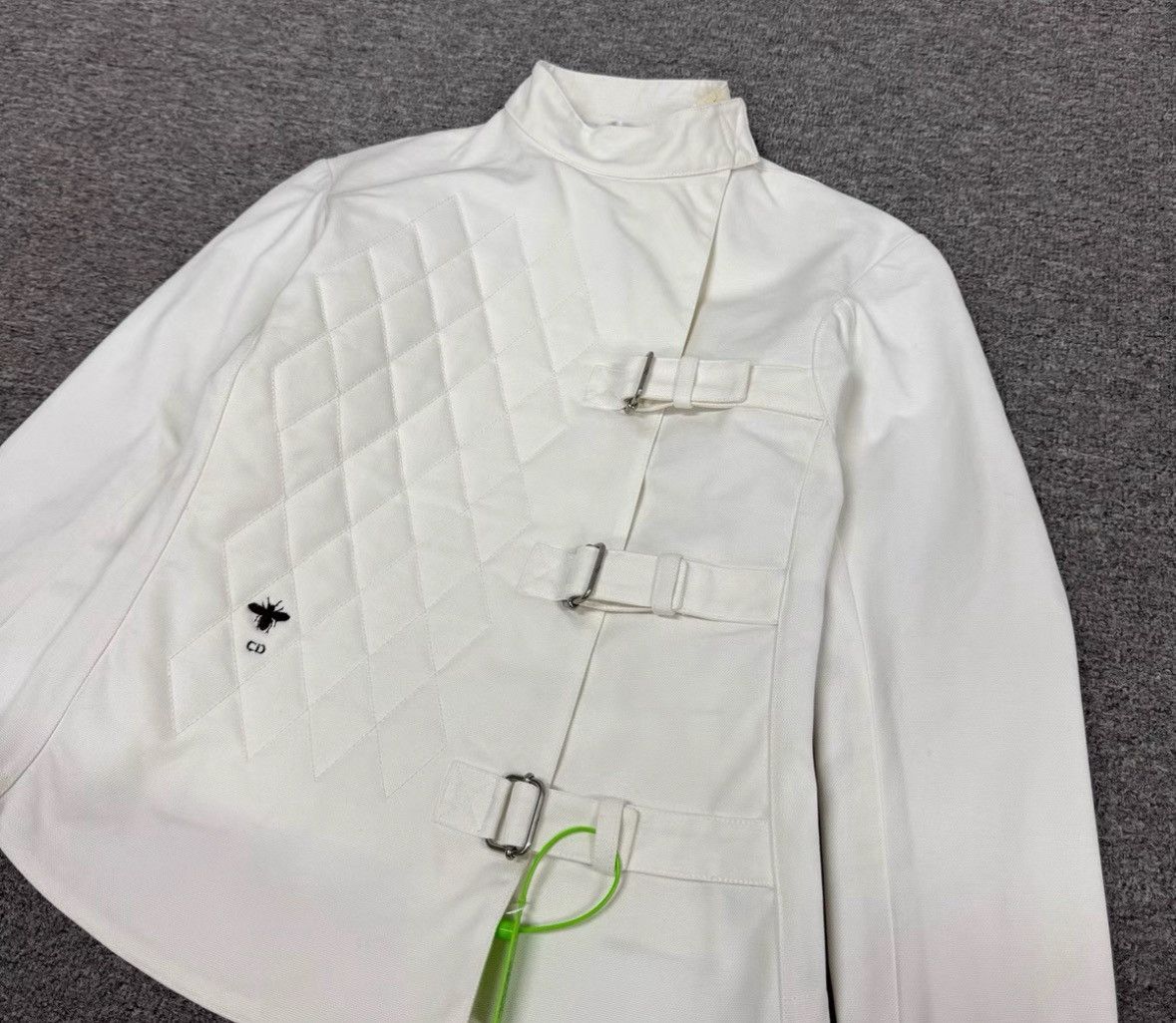 Dior Dior White little bee embroidered diamond coat Size XS / US 0-2 / IT 36-38 - 3 Thumbnail