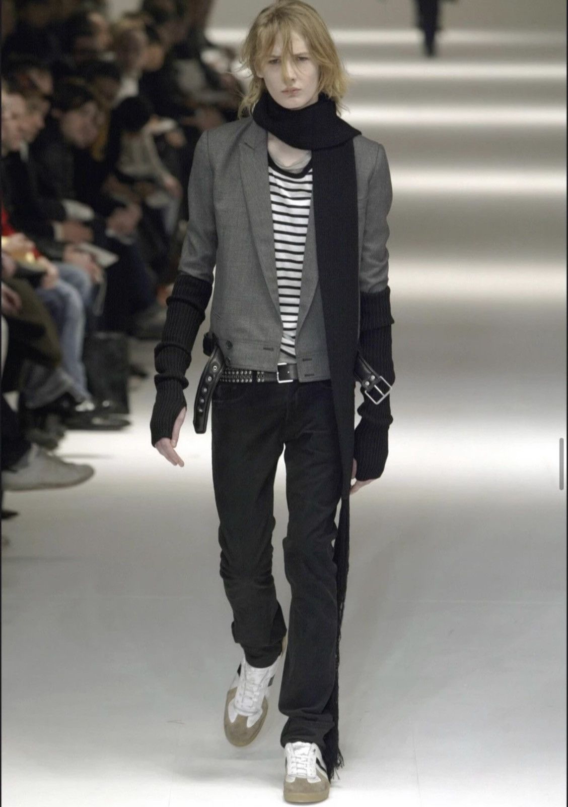 Dior × Hedi Slimane Dior Homme AW04 Runway Long Wool Scarf | Grailed