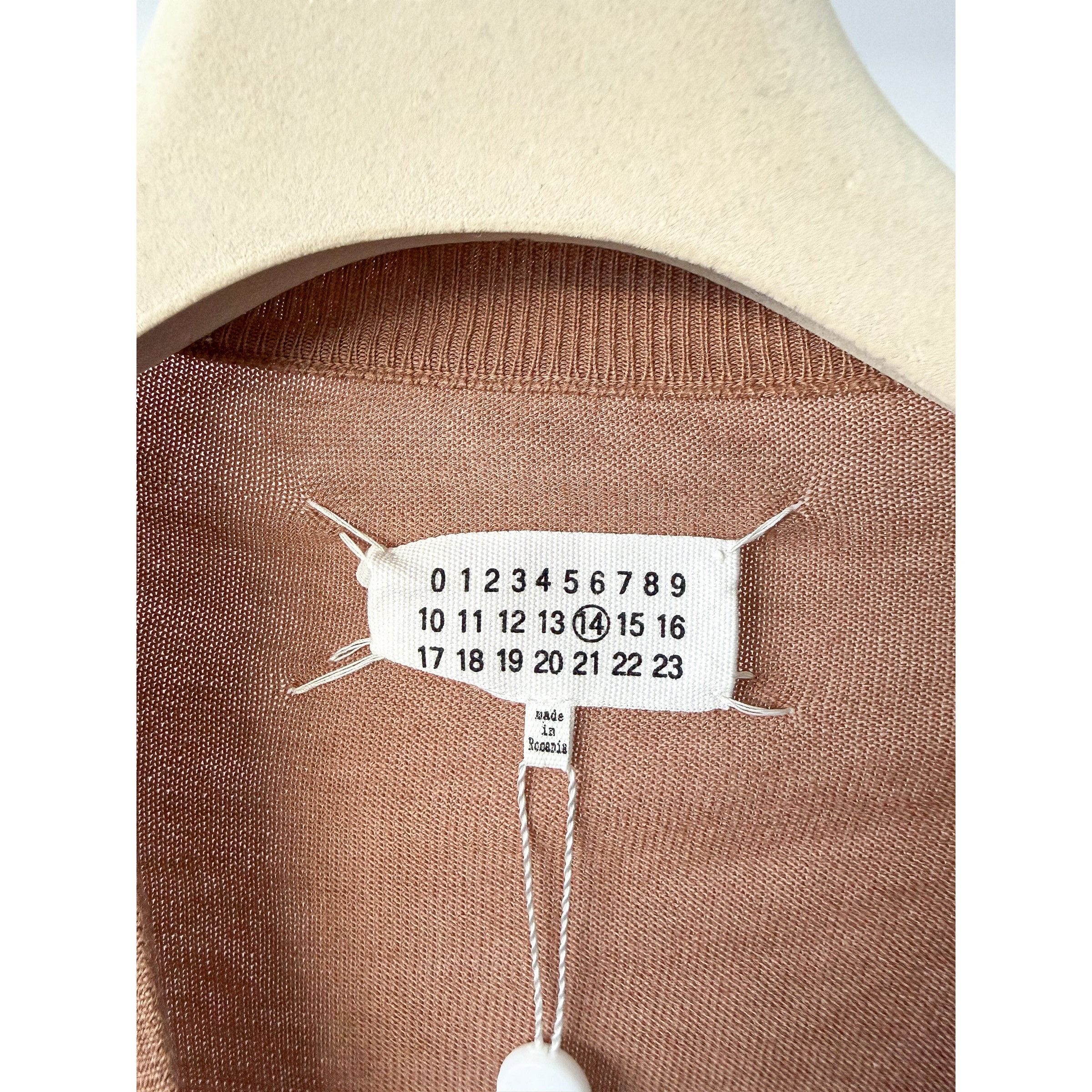 Maison Margiela MAISON MARTIN MARGIELA Brown Cotton Wool Cardigan With Elbow Size US XL / EU 56 / 4 - 3 Thumbnail