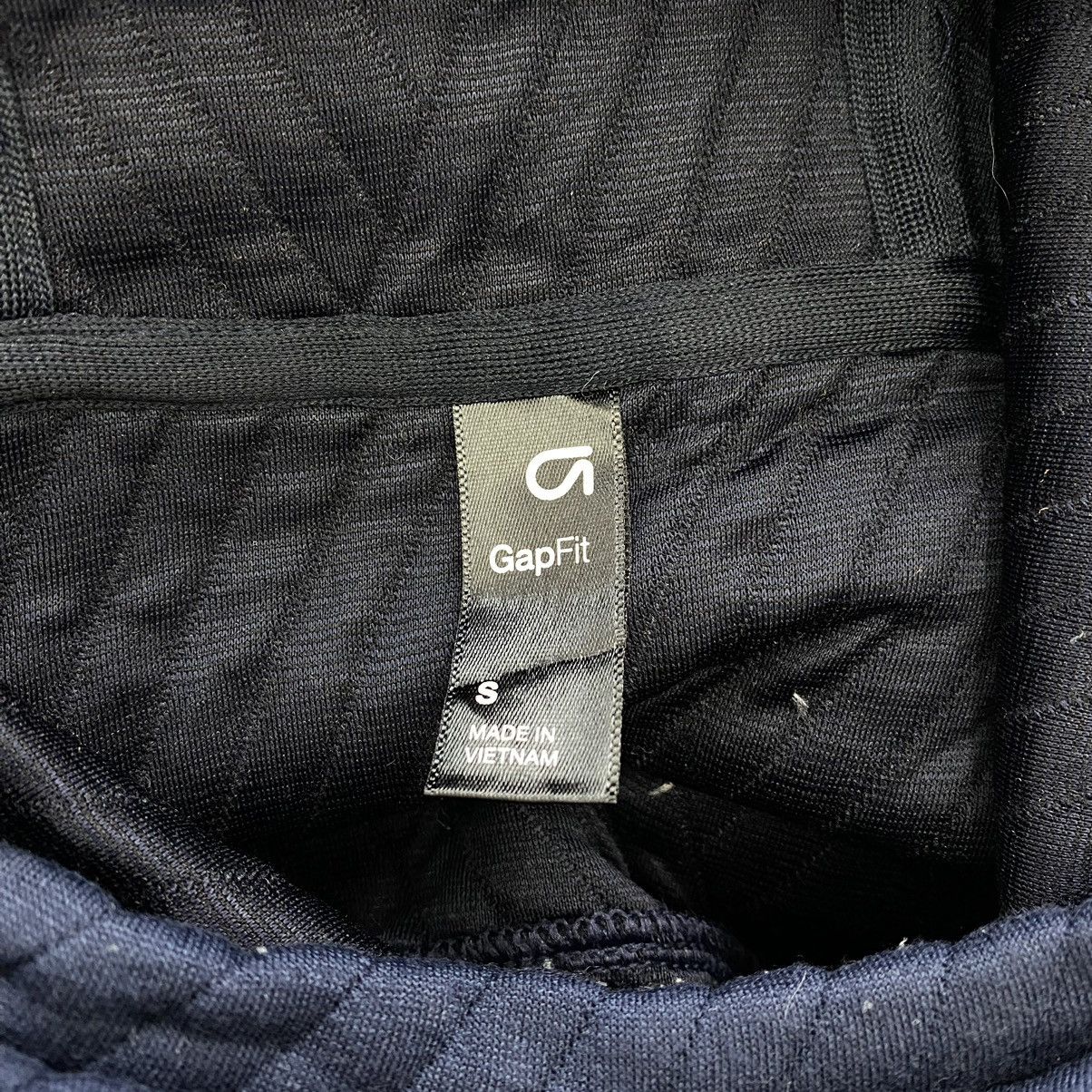 Gap Vintage GAPFIT Navy Quilted Plain Hoodie Sweatshirt Size US S / EU 44-46 / 1 - 3 Thumbnail