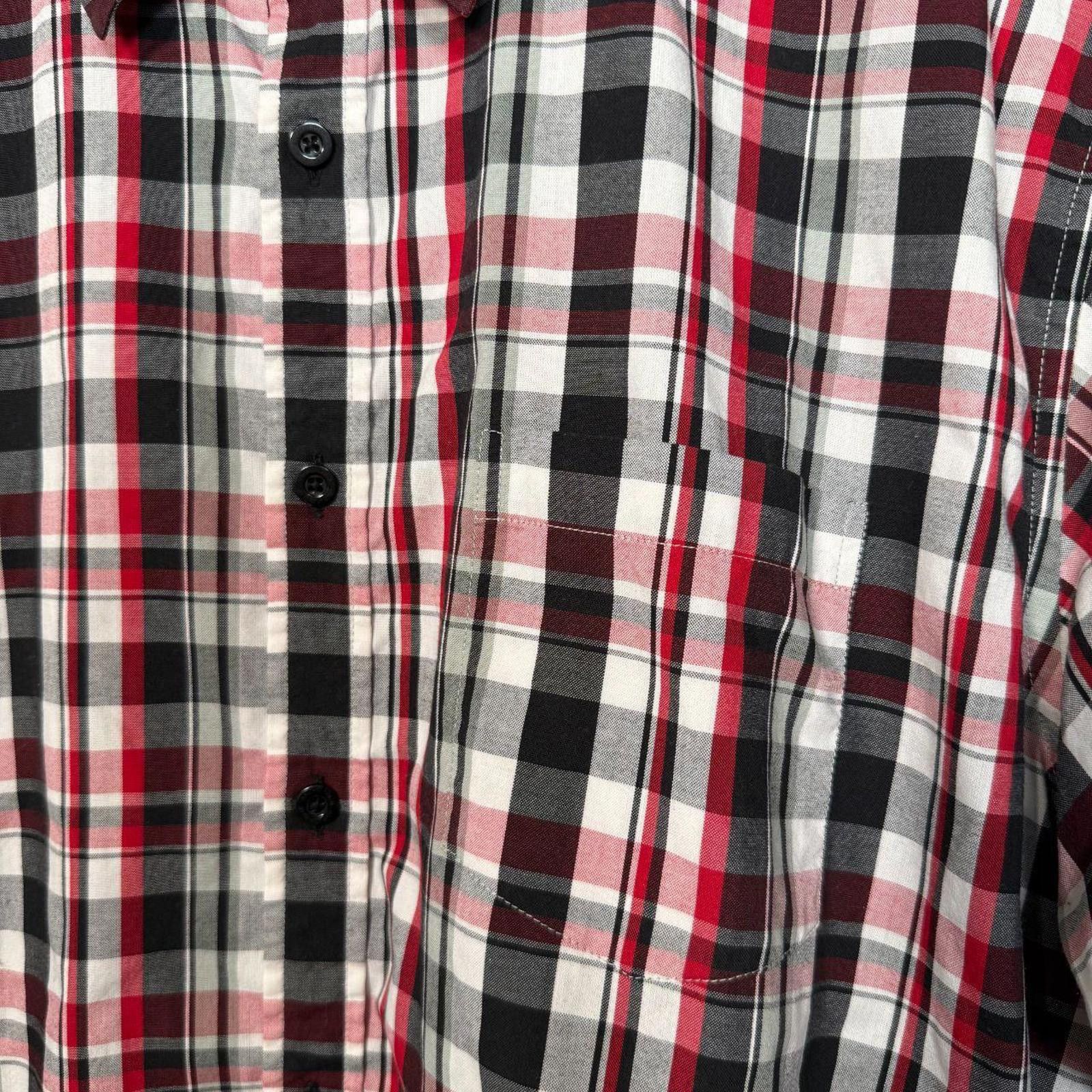 Anchor Blue Anchor Blue Shirt Men's XL Black Red Y2K Vintage Plaid Size US XL / EU 56 / 4 - 2 Thumbnail
