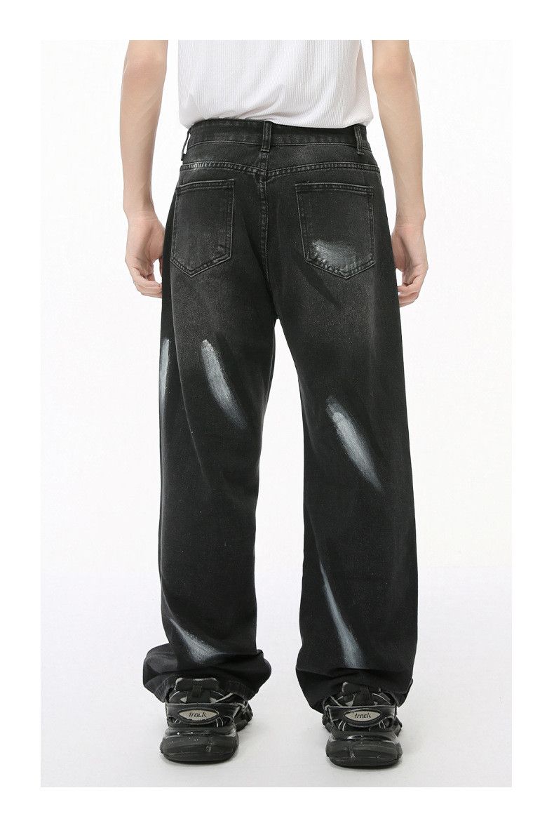 Japanese Brand × Jean Japanese retro graffiti washed loose jeans Size US 32 / EU 48 - 4 Thumbnail