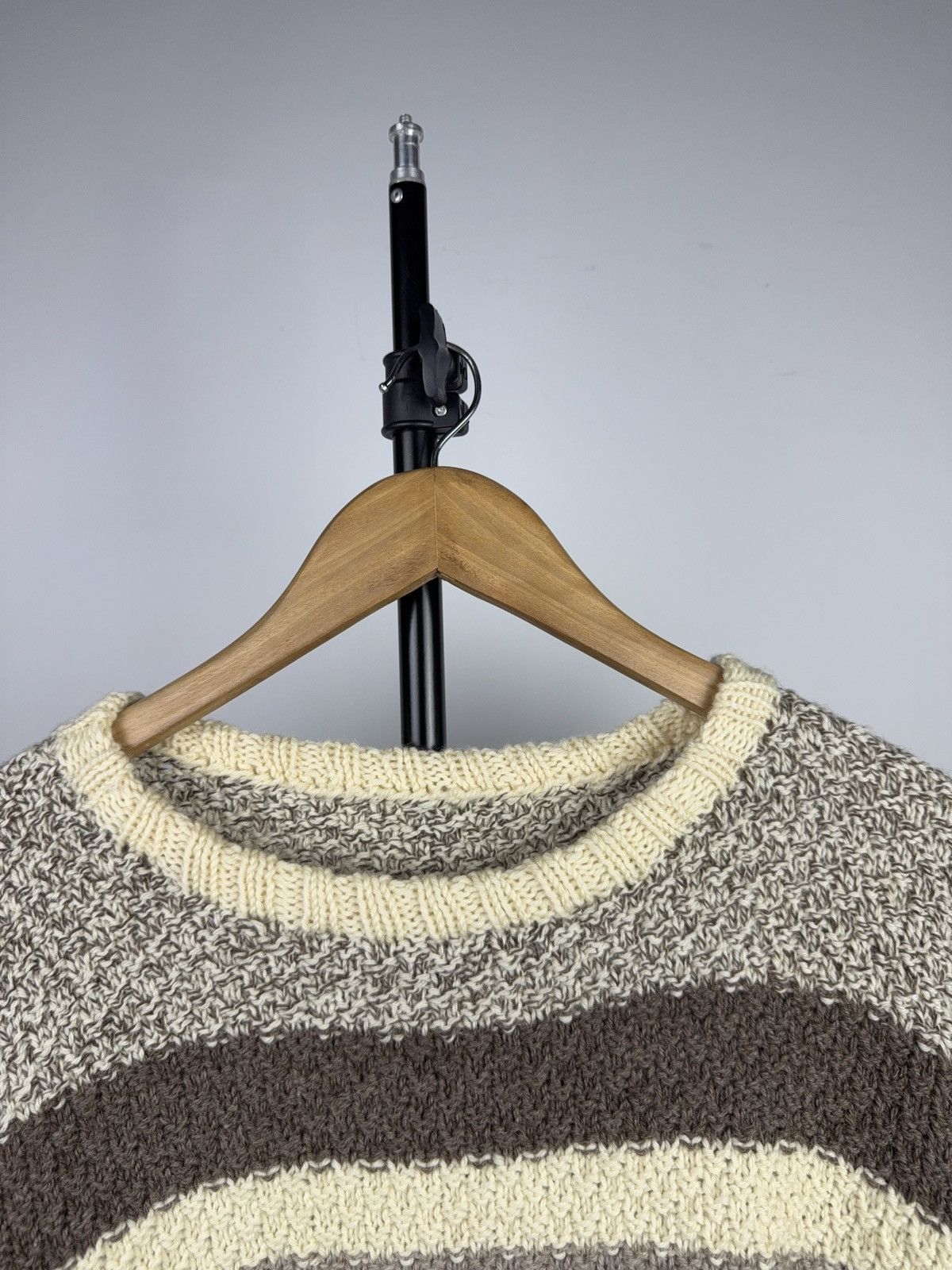 Japanese Brand Retro Nordic Style Vintage Chunky Knit Sweater Earth Tones Size US L / EU 52-54 / 3 - 3 Thumbnail