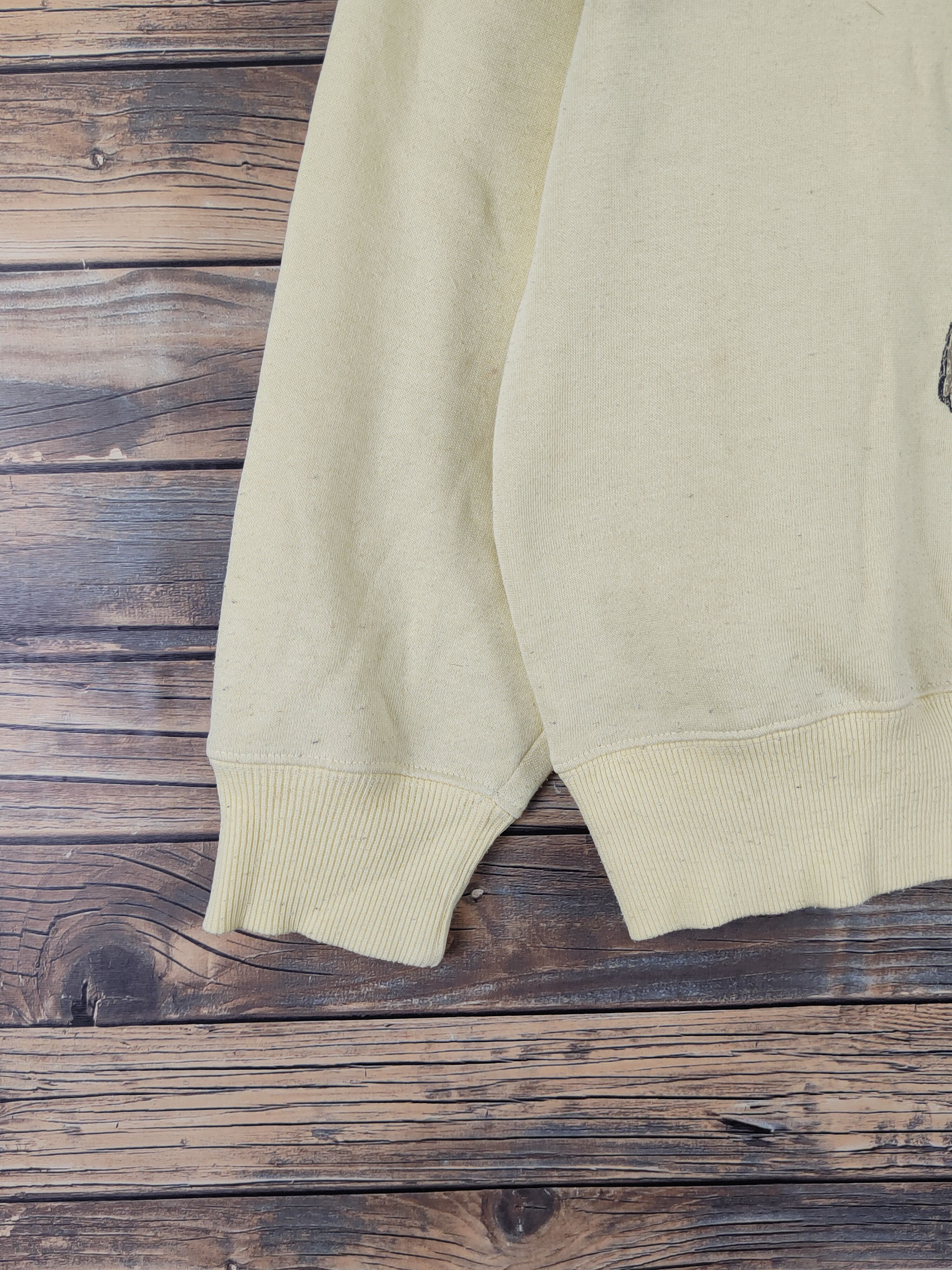 Japanese Brand Mosh Boarding Yellow vintage Sweatshirts #W1666 Size US M / EU 48-50 / 2 - 5 Thumbnail