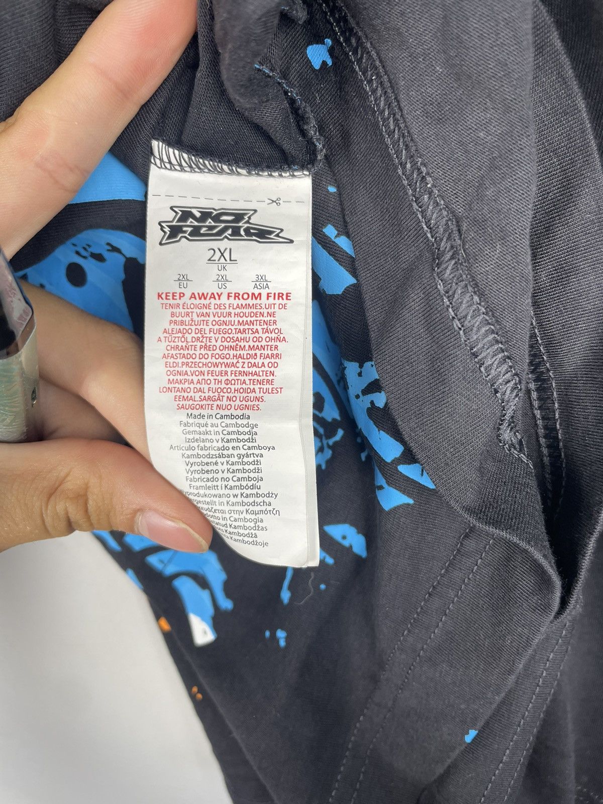 No Fear × Vintage No fear y2k baggy t-shirt Size US XXL / EU 58 / 5 - 6 Thumbnail