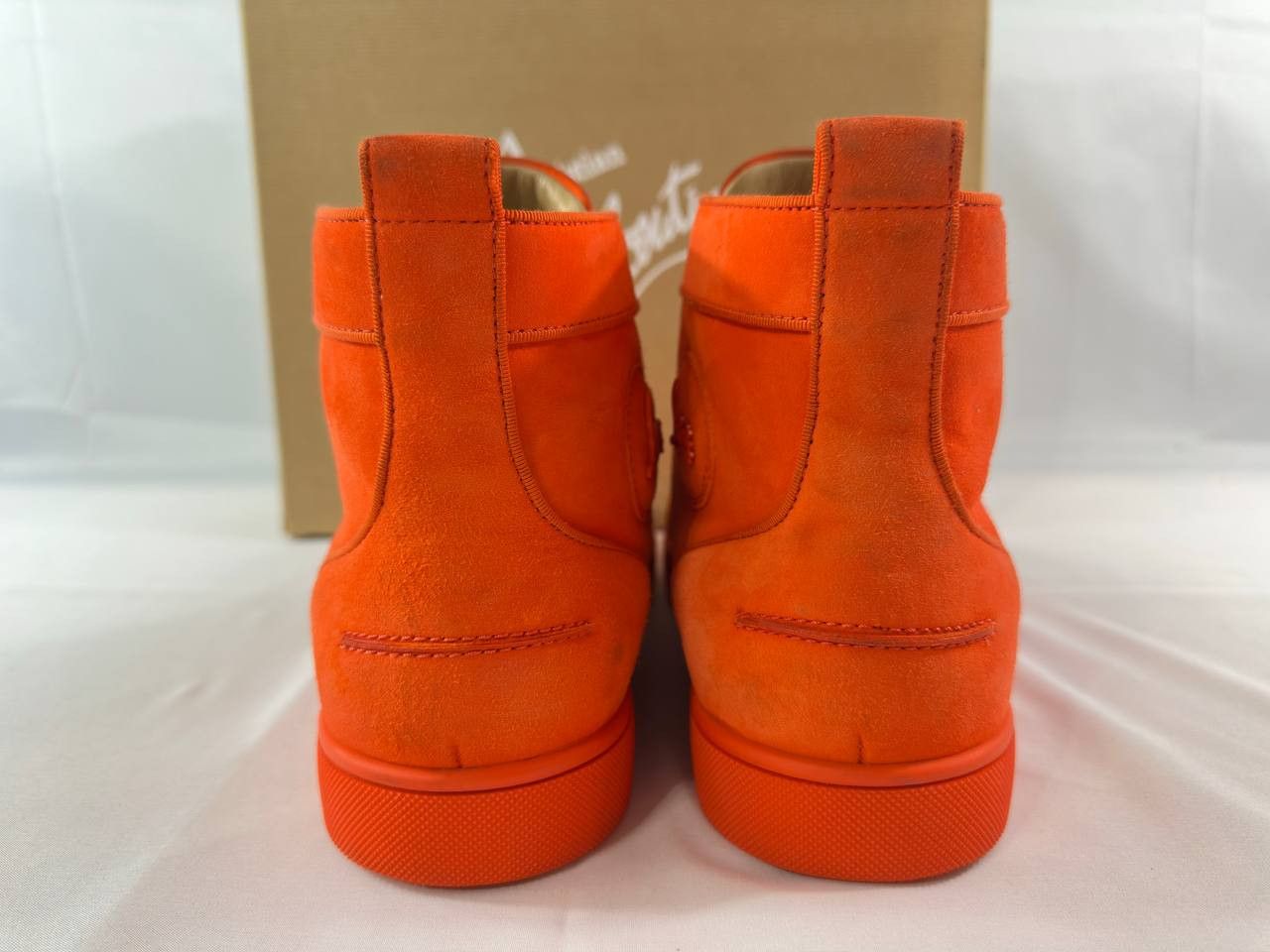 Christian Louboutin Christian Louboutin Louis Orlato Flat Sneakers Orange Suede Size US 11 / EU 44 - 10 Thumbnail