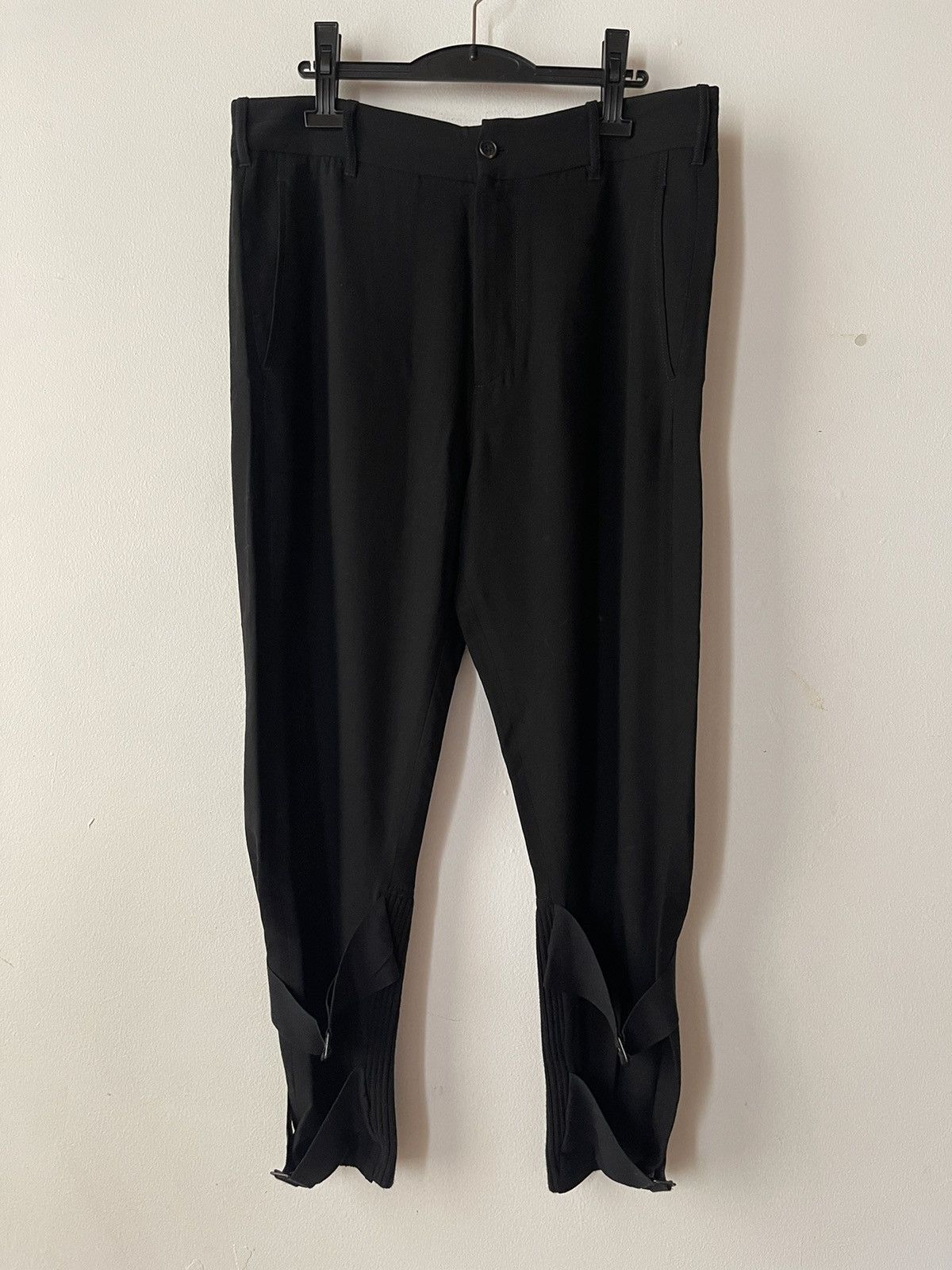 Ann Demeulemeester Wool bondage strap trousers Size US 33 - 1 Thumbnail