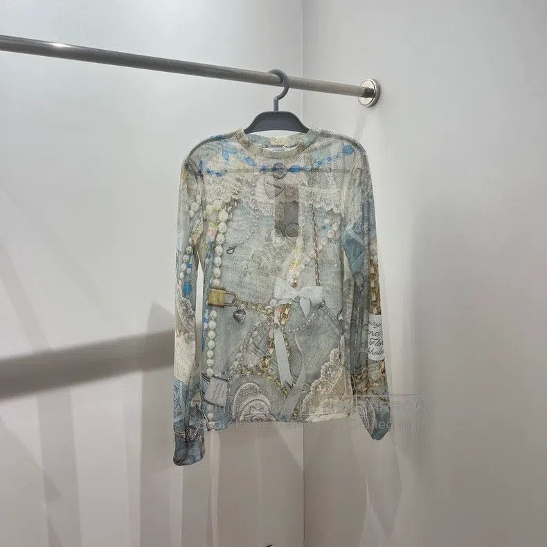 Acne Studios Acne Studios Lace 3D Printed Long Sleeve Size XS / US 0-2 / IT 36-38 - 1 Thumbnail