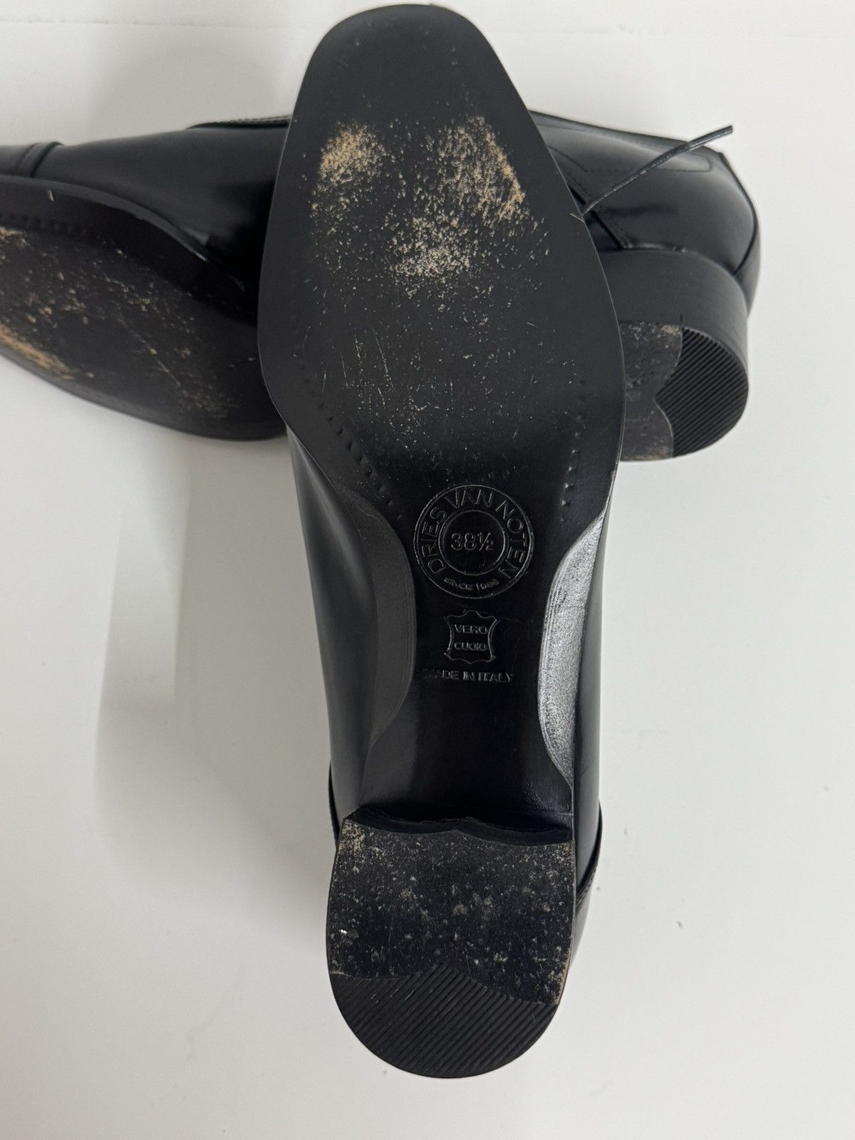 Dries Van Noten Dries Van Noten Women’s Black Cap Toe Oxfords Size US 8.5 / IT 38.5 - 11 Thumbnail