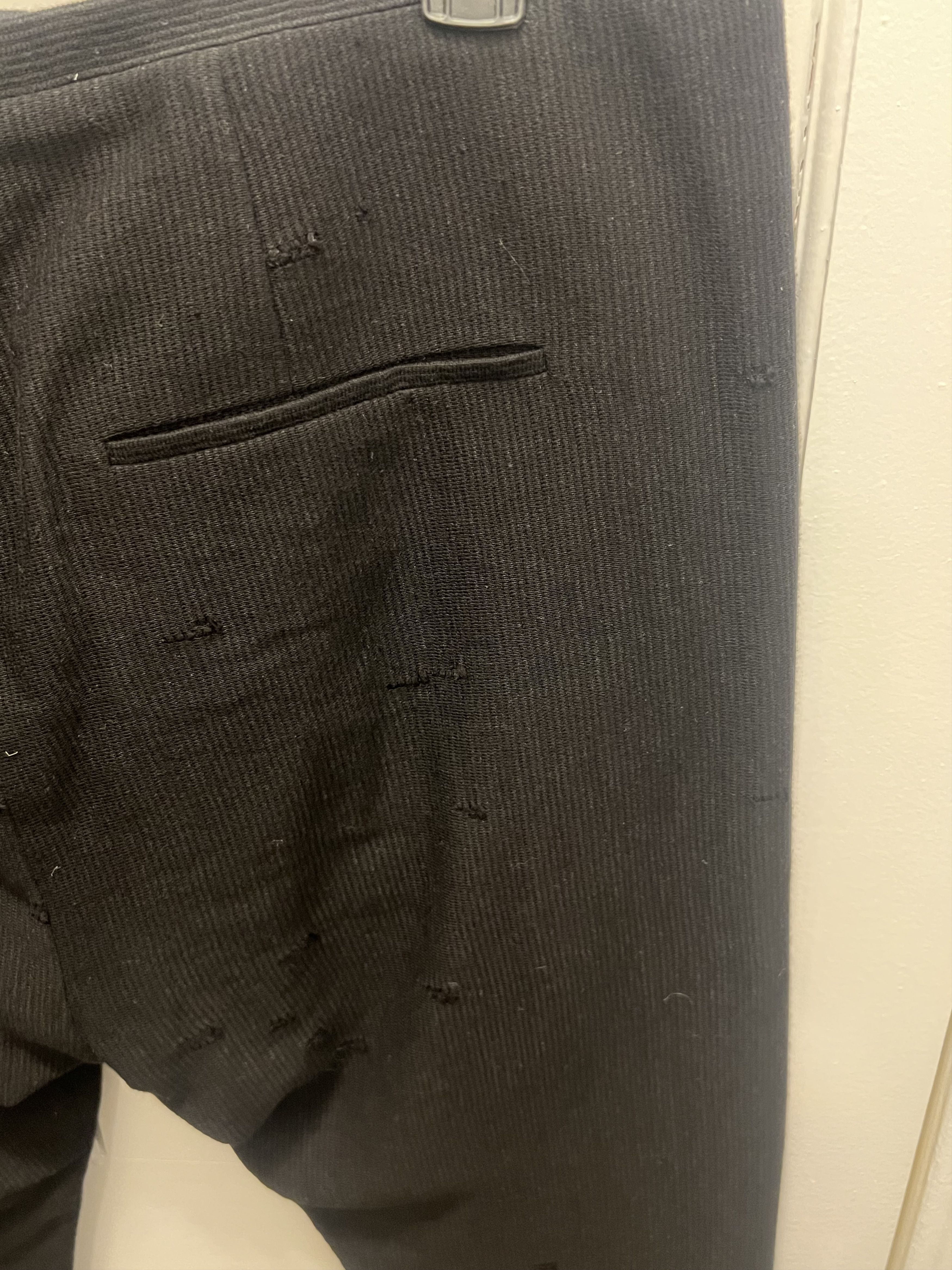 Label Under Construction NWOT $1099 Scarred Cotton Linen Easy Pants Size US 36 / EU 52 - 7 Thumbnail