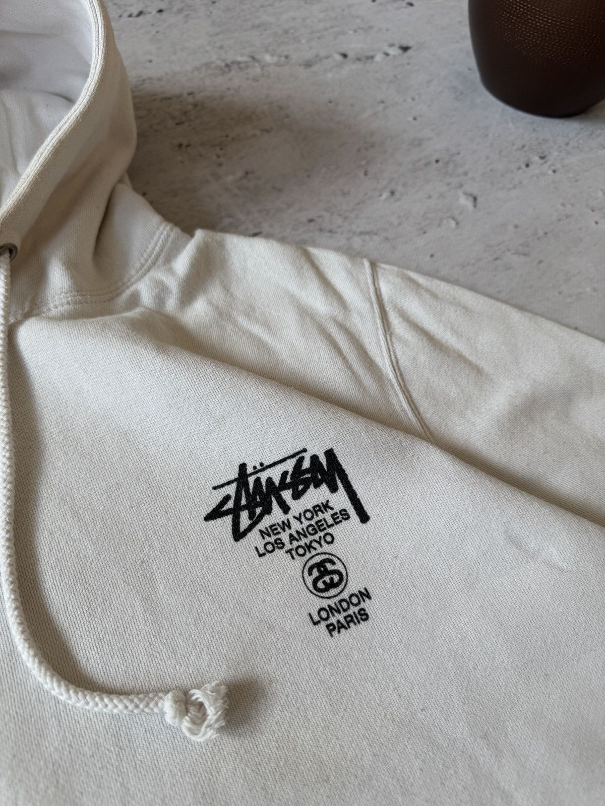 Stussy × Vintage STUSSY DOUBLE LOGO OVERSIZE BAGGY FIT HOODIE Size US L / EU 52-54 / 3 - 5 Thumbnail