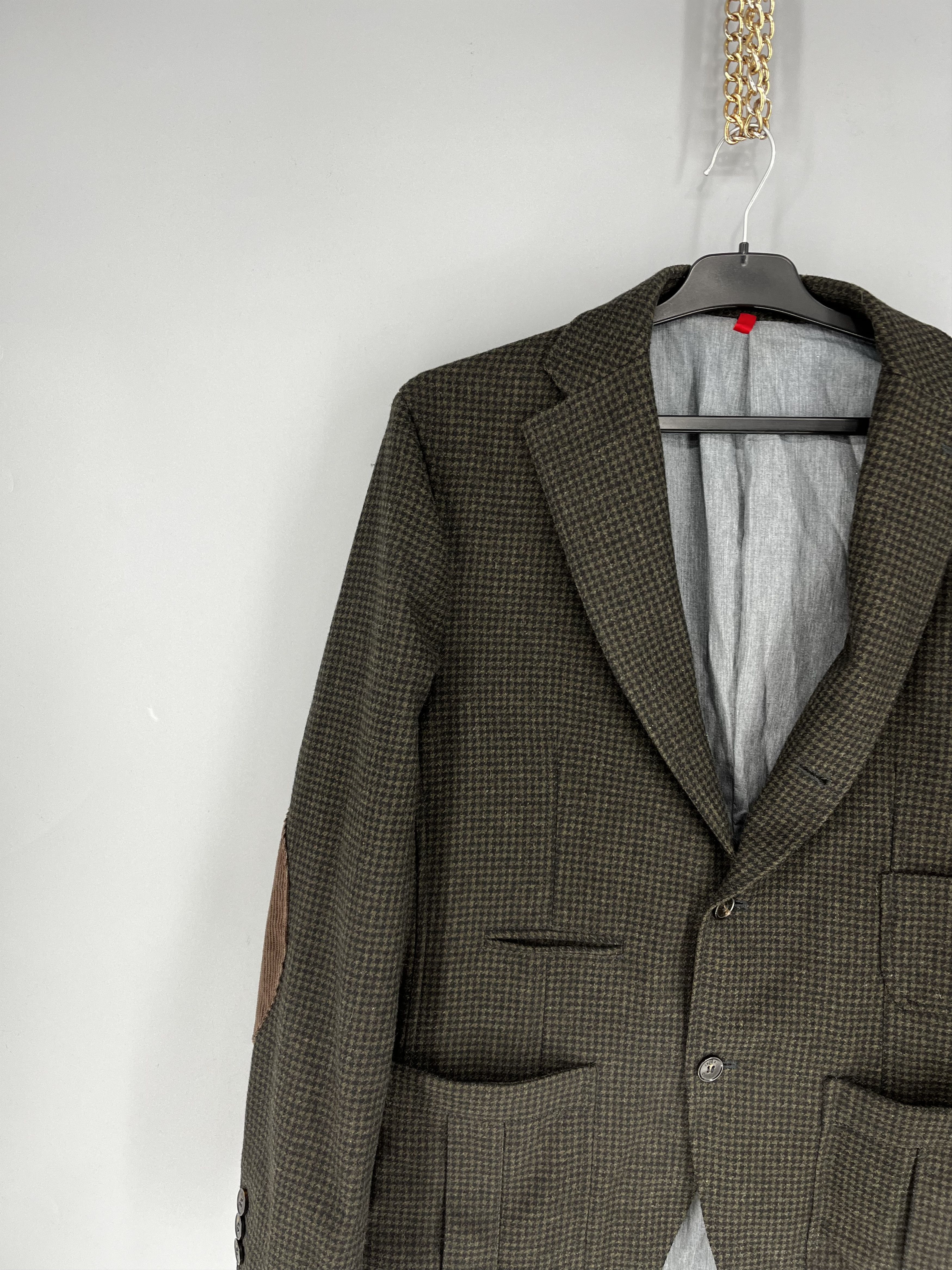Cerruti 1881 Nano Cerruti Checkered Plaid Blazer Wool Coats Jacket Size 50S - 4 Thumbnail