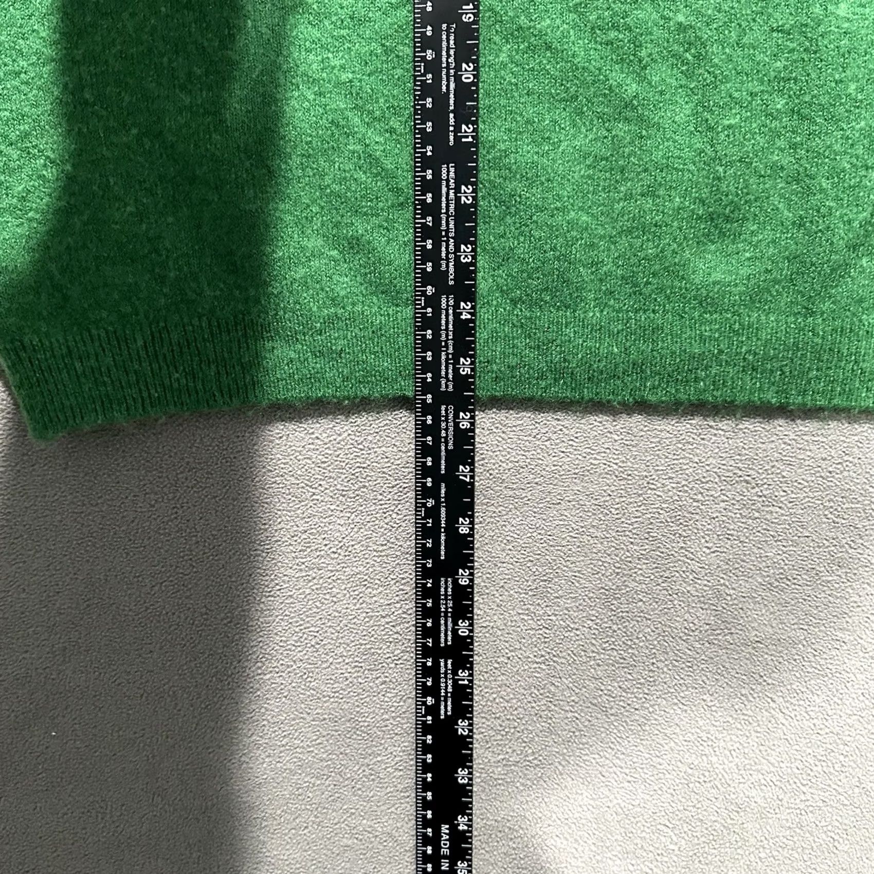H&M H&M Sweater Womens 4XL Green Knit Crew Neck Polyester Acrylic Wool Blend Stretch Size XXL / US 16-18 / IT 52-54 - 7 Thumbnail